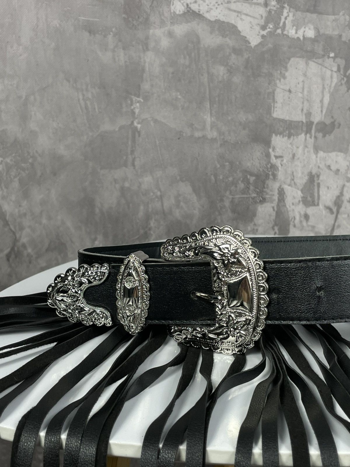 Hysteric Glamour × Japanese Brand × Vintage Y2K Bb Simons Style Glamour Leather Belt With Leather Ropes Size ONE SIZE - 5 Thumbnail