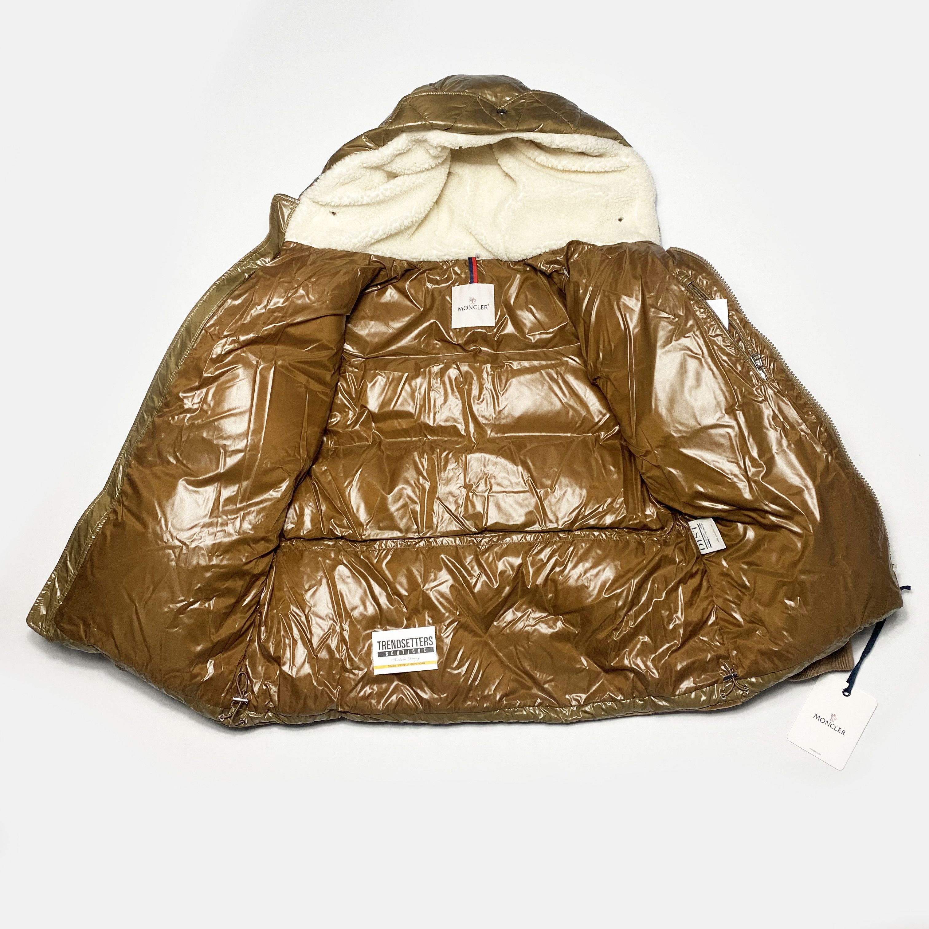 Moncler Moncler shearling Down mens puffer jacket size 3 L M brown Size US L / EU 52-54 / 3 - 6 Thumbnail