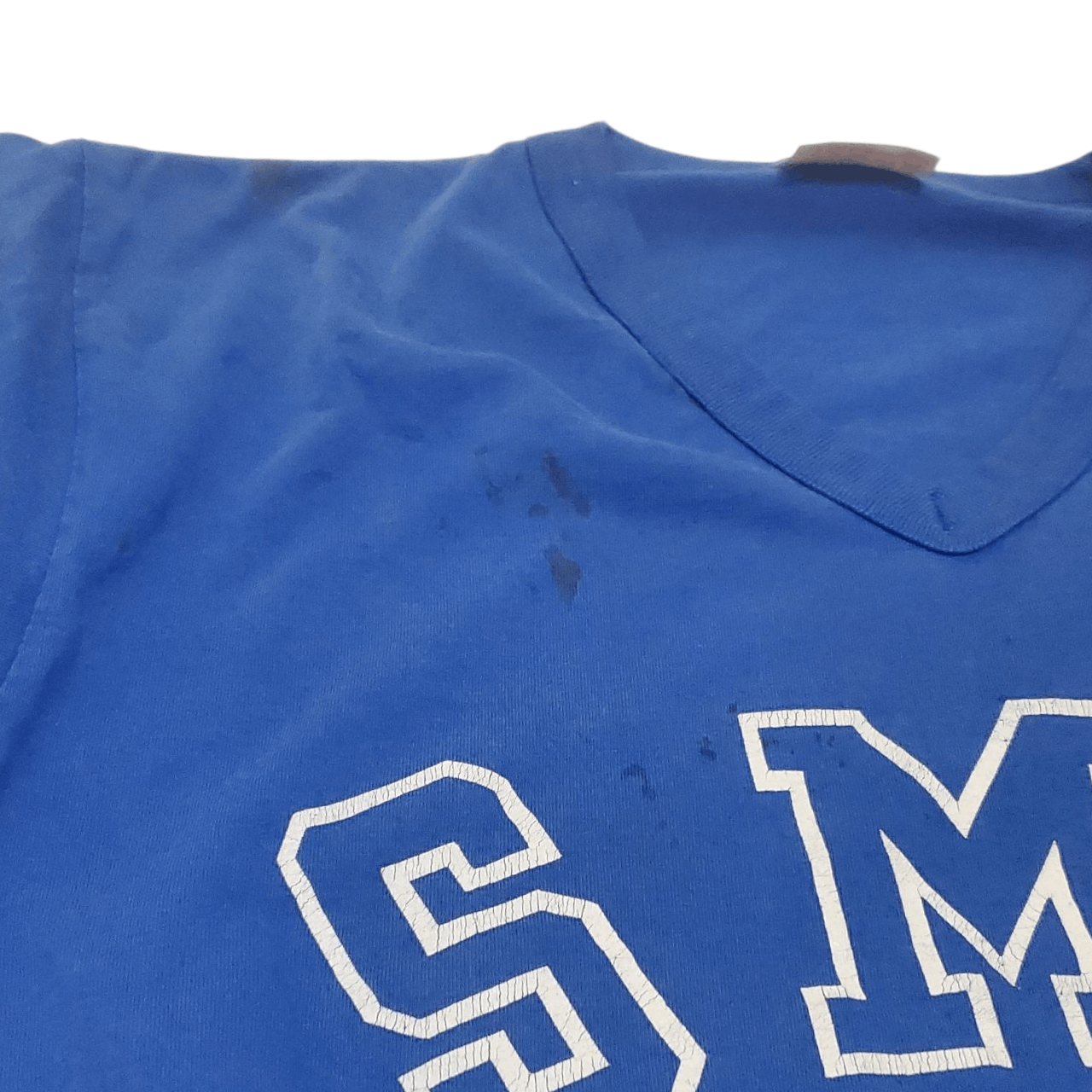 Vintage 80s SMU Script Logo T-Shirt Size US M / EU 48-50 / 2 - 3 Thumbnail