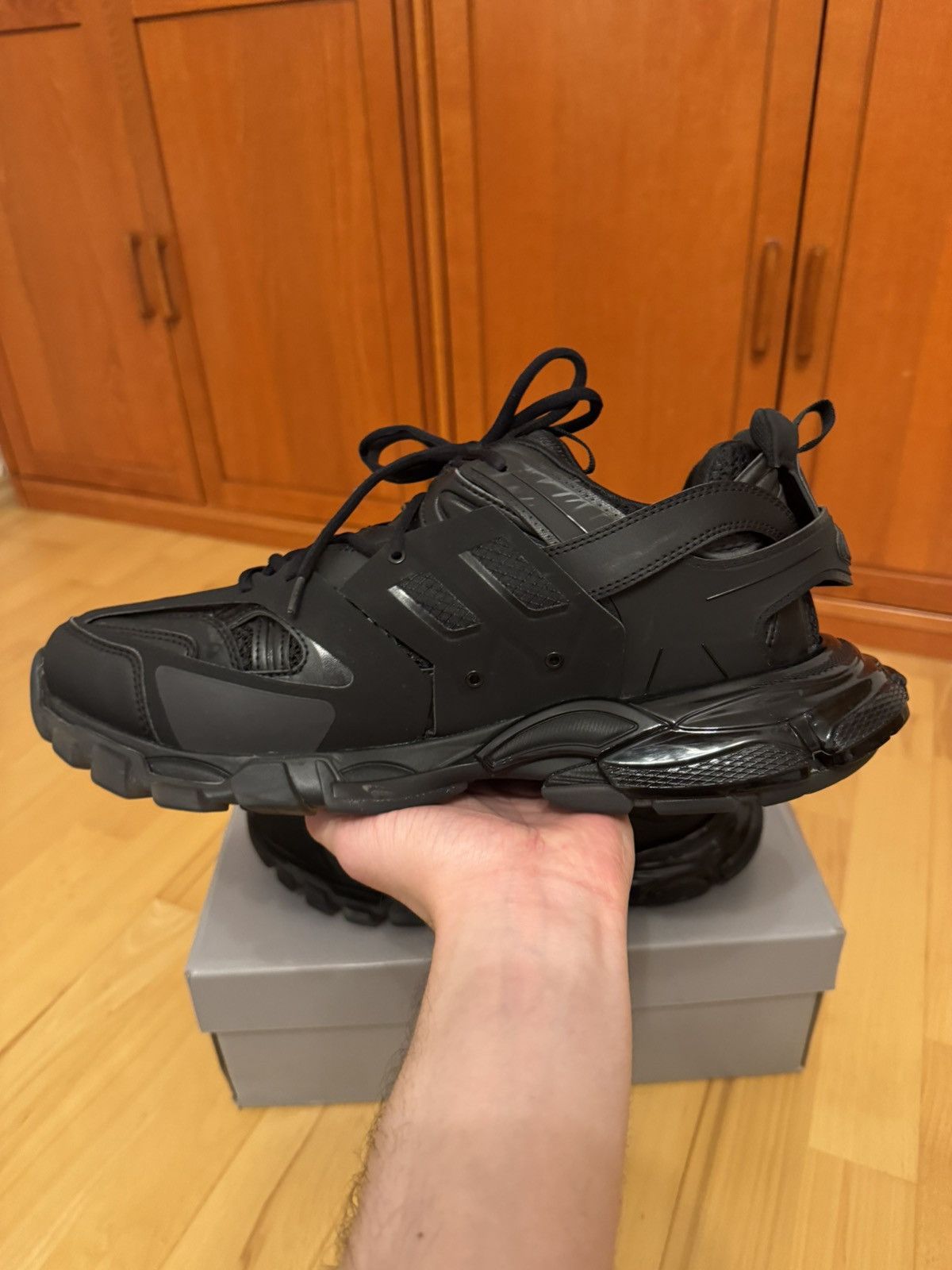 Balenciaga Balenciaga Track Clearsole Triple Black Size US 13 / EU 46 - 5 Thumbnail