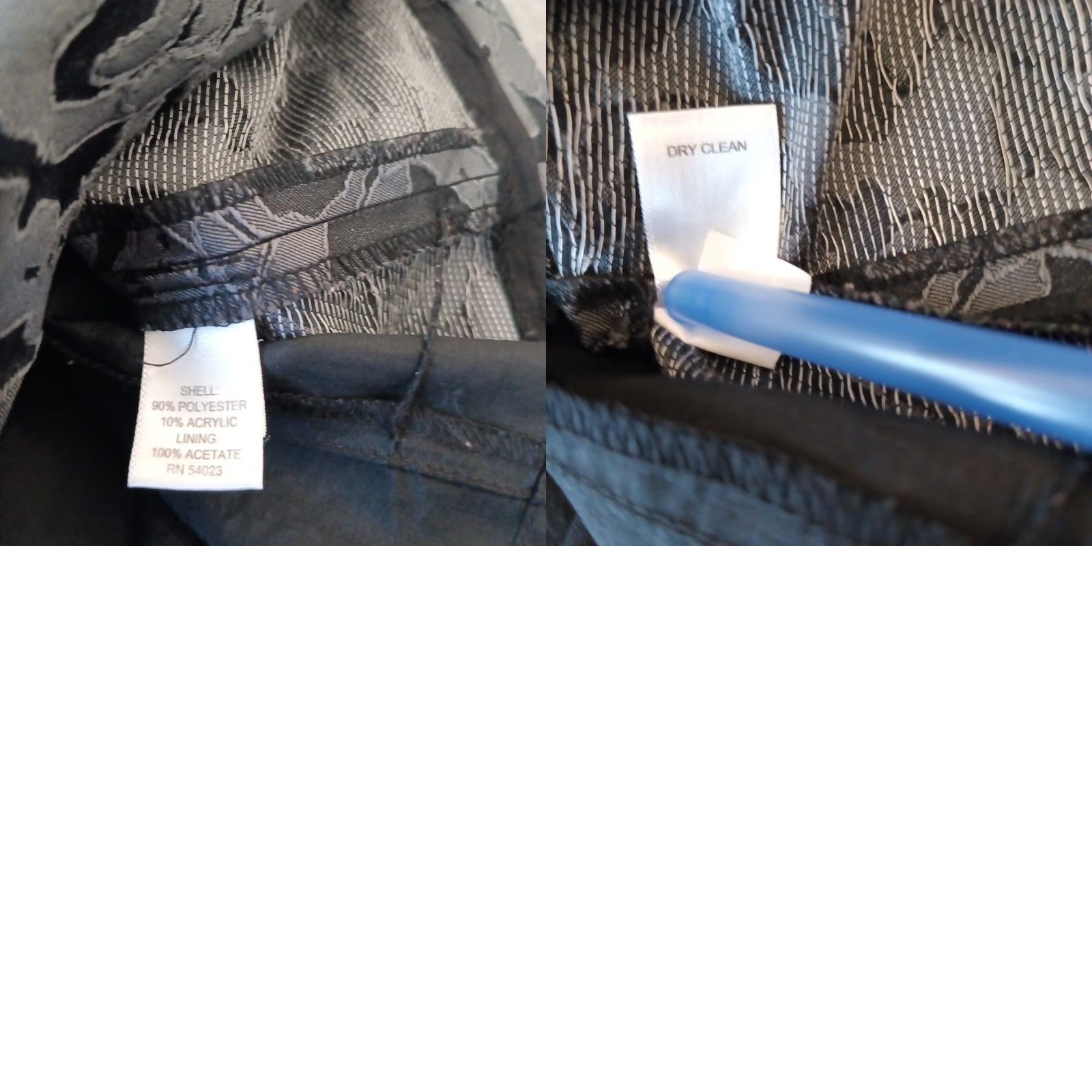 Banana Republic Banana Republic Skirt Women Regular Size 4 Gray Floral Knee Length Lined Slit Pencil Size 27" / US 4 / IT 40 - 8 Thumbnail