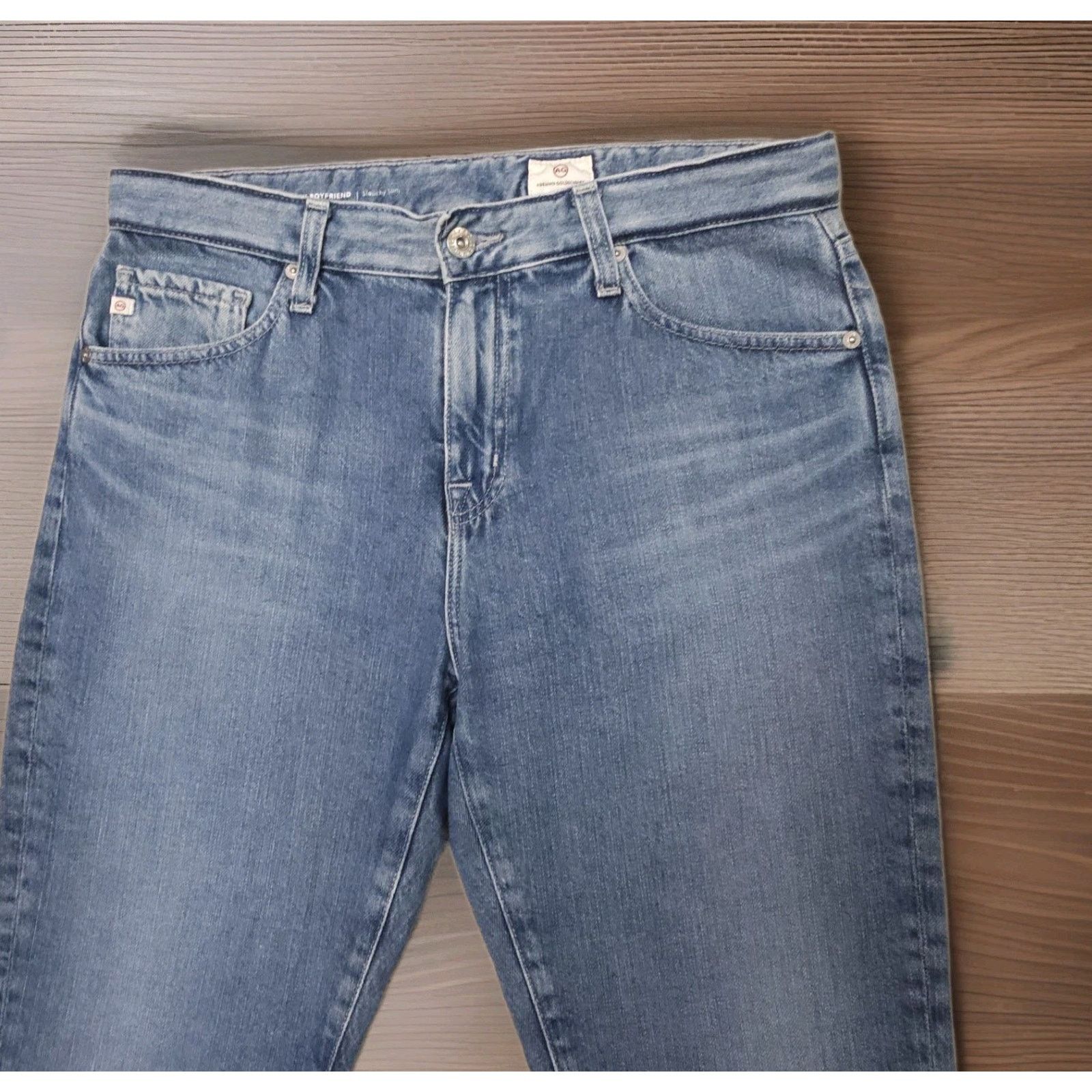 AG Adriano Goldschmied Adriano Goldschmied the Ex-Boyfriend Slim Slouchy Jeans 28 Size 28" / US 6 / IT 42 - 3 Thumbnail
