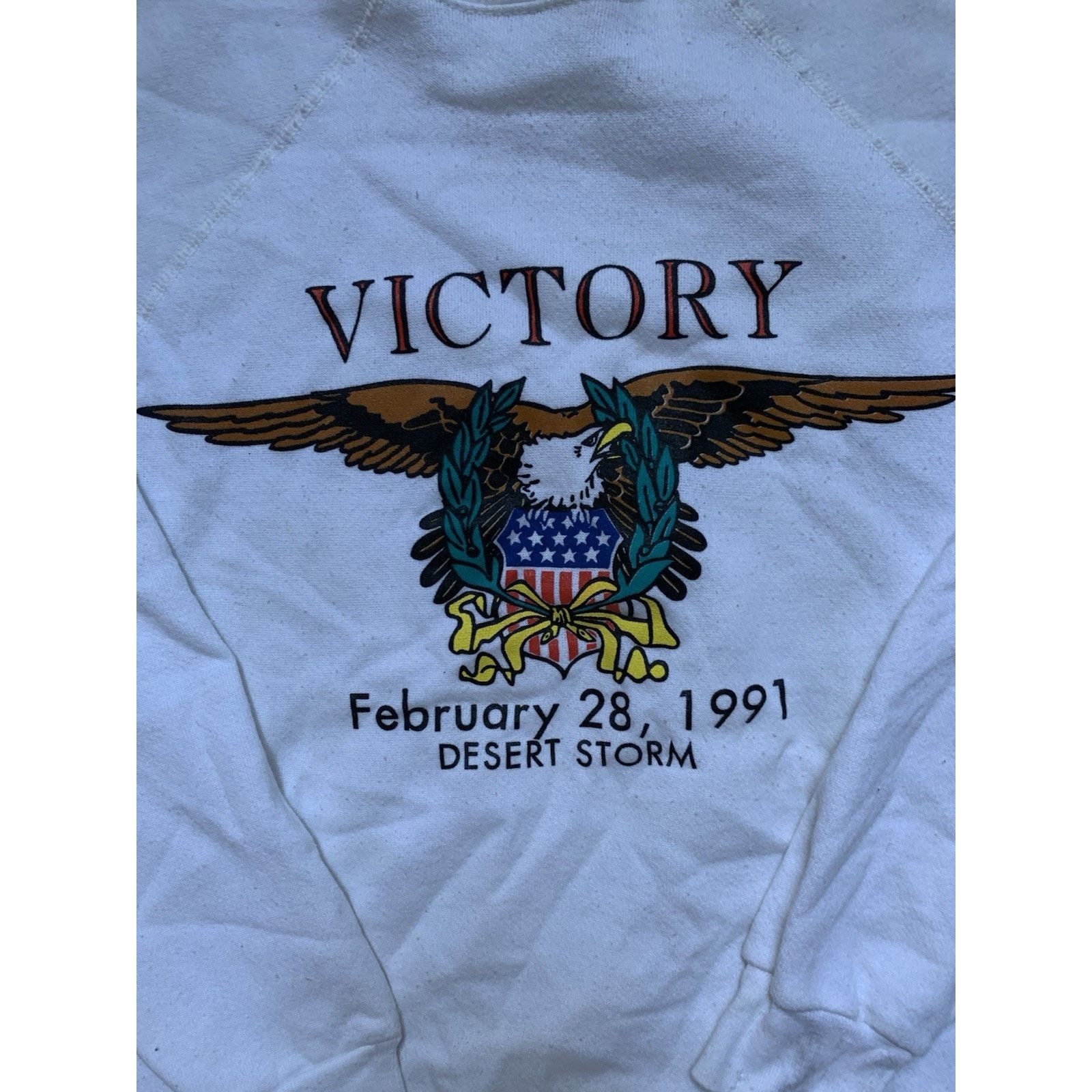 Tultex Vintage 1991 Desert Storm Made In USA Crewneck Size US L / EU 52-54 / 3 - 2 Thumbnail