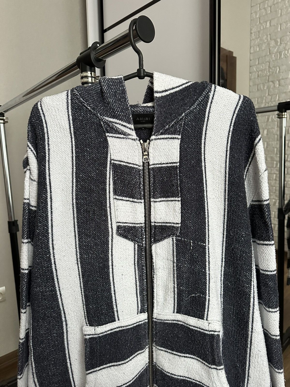 Amiri Amiri Baja Zip Hoodie Striped Size US L / EU 52-54 / 3 - 6 Thumbnail