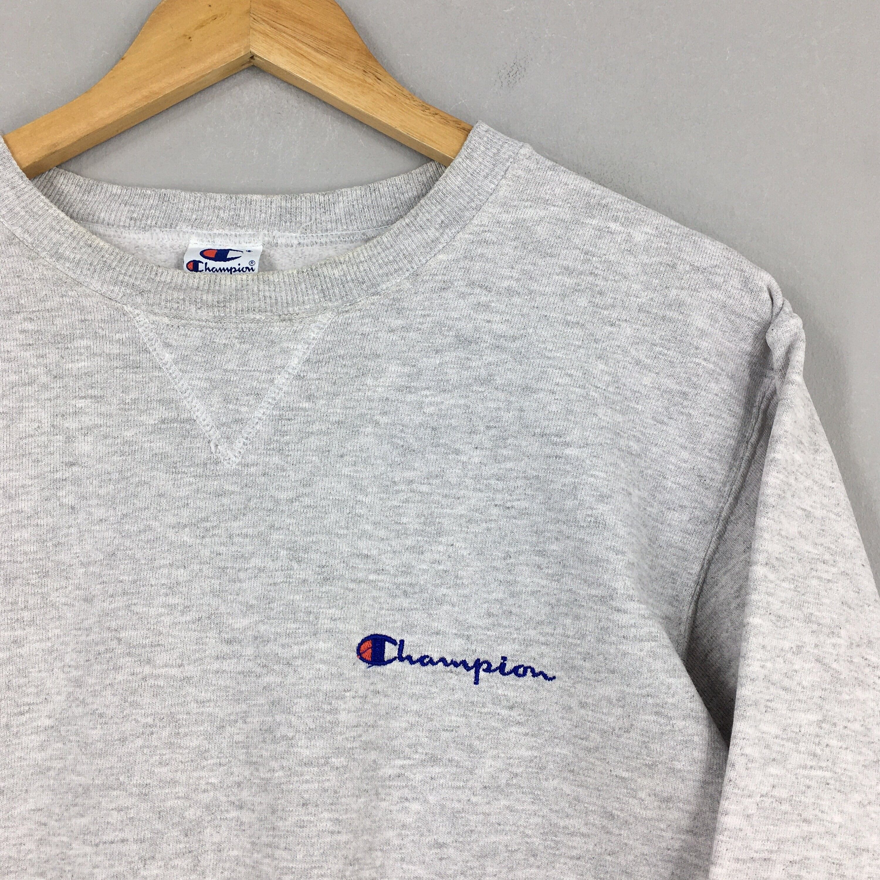 Champion Vintage 90s Champion Sportswear Gray Sweatshirt Medium Size US M / EU 48-50 / 2 - 2 Thumbnail