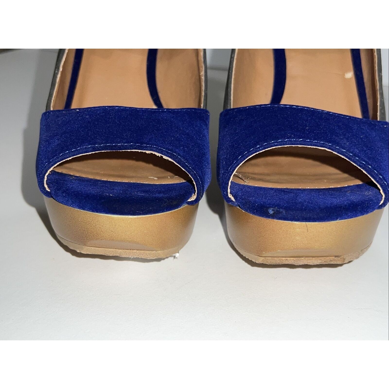 Other Qupid LISBETH 6.5 Ankle Strap Buckle Wedge Platform Sandals Size US 6.5 / IT 36.5 - 5 Thumbnail