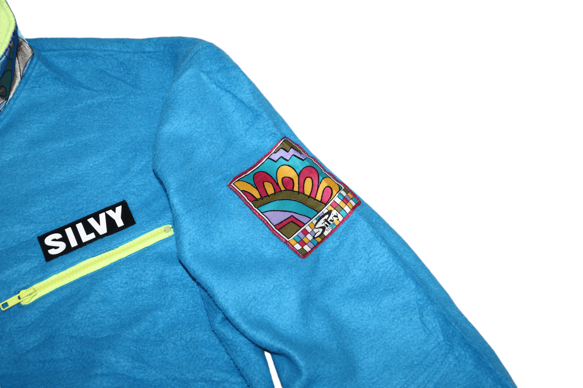 Japanese Brand VTG 80's Silvy Tricot Winter Jaspo 1/3 Zip Pullover Fleece Size US M / EU 48-50 / 2 - 5 Thumbnail