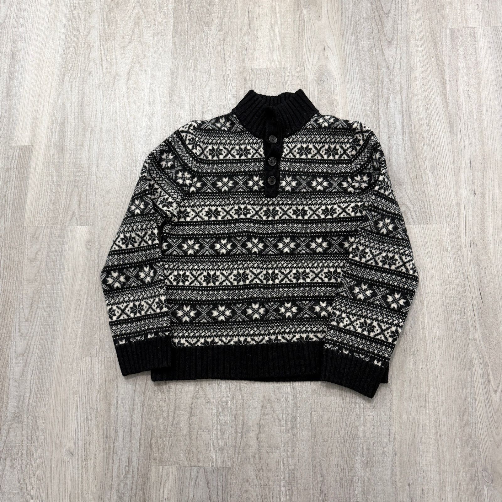 Brooks Brothers Brooks Brothers Merino Wool Fair Isle Mockneck Sweater XS Size US XS / EU 42 / 0 - 1 Thumbnail