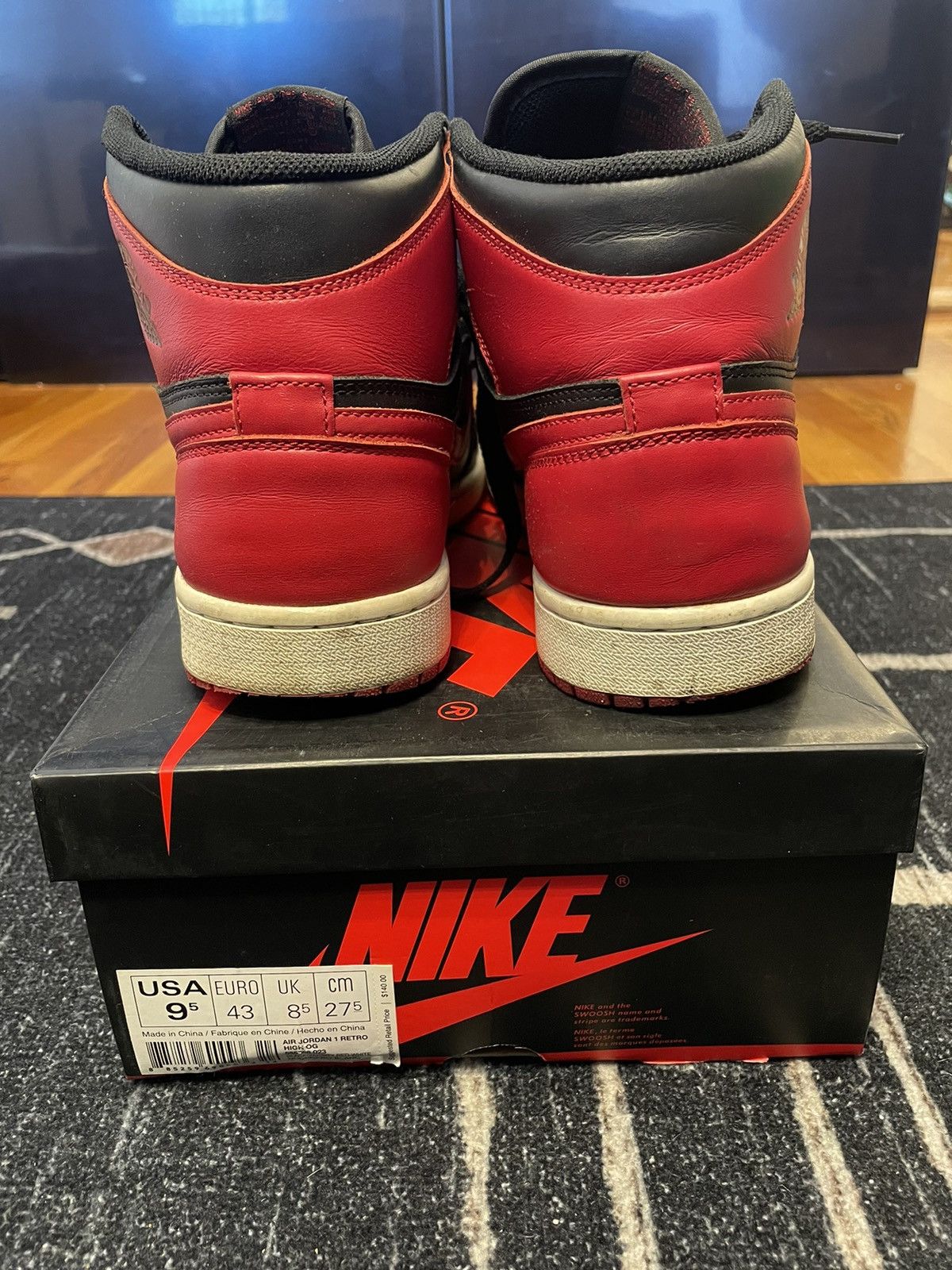 Jordan Brand 2013 air jordan 1 “bred” 9.5 Size US 9.5 / EU 42-43 - 6 Thumbnail