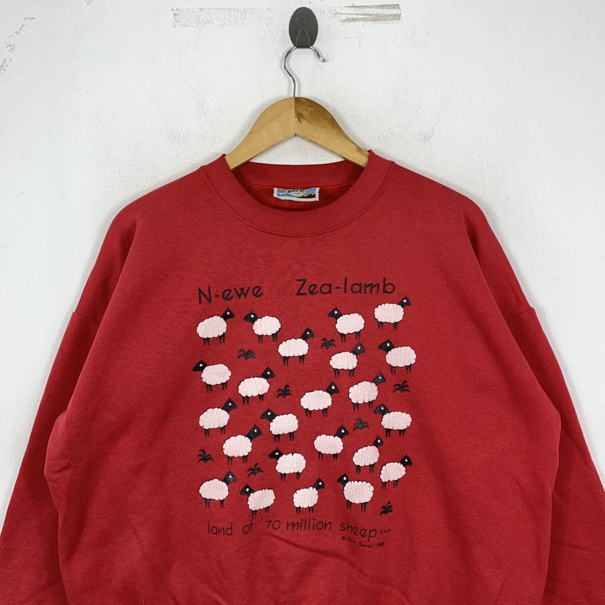 Vintage Vintage 80s PRUE BURCH 70 Million Sheep 1988 Usa Sweatshirt Size US XXL / EU 58 / 5 - 3 Thumbnail