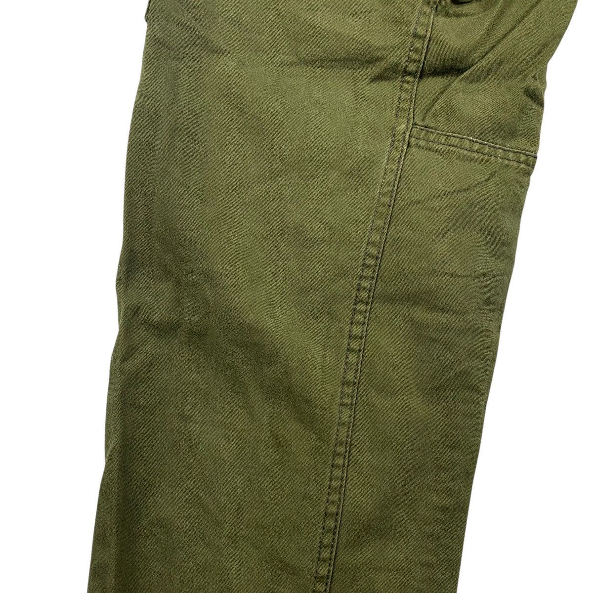Japanese Brand SURPLUS SEMINARY Army colour cargo pants Size US 31 - 21 Thumbnail