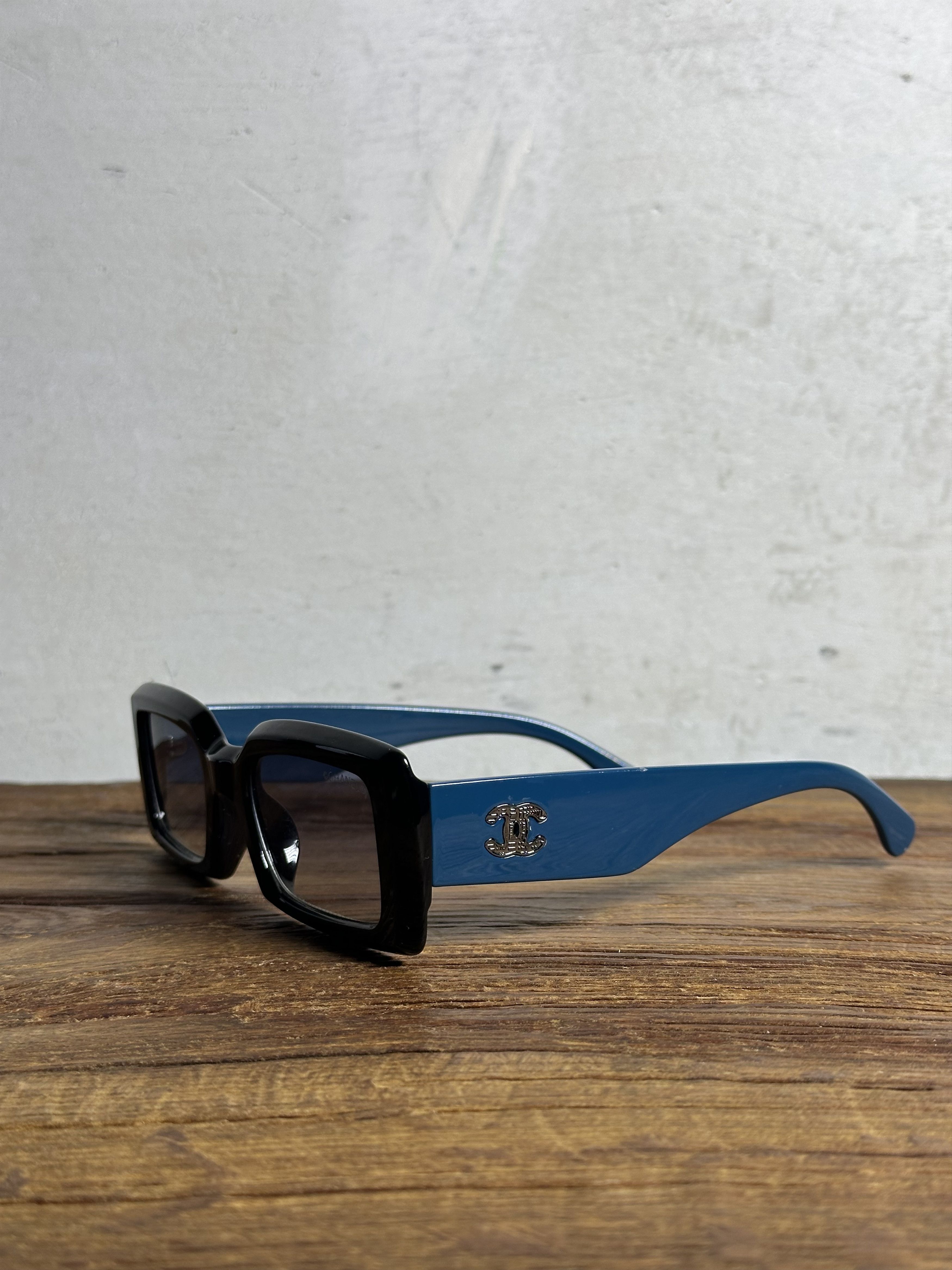 Chanel Chanel Acetate Rectangle Sunglasses Size ONE SIZE - 1 Thumbnail