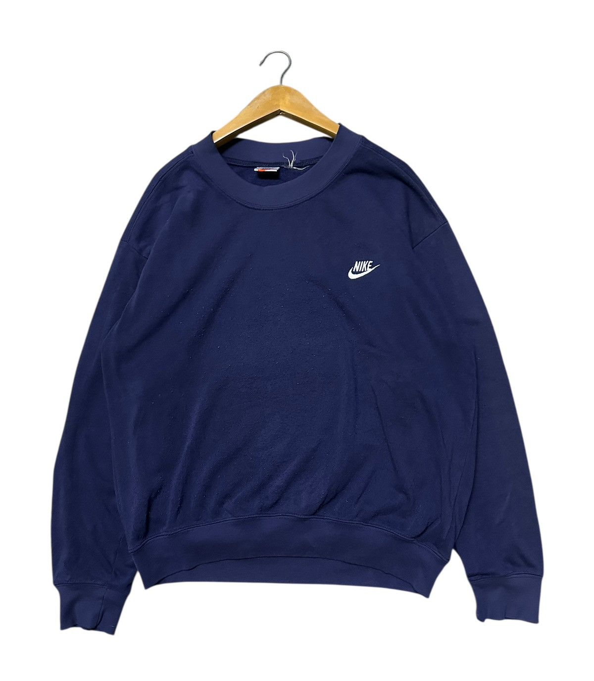 Nike Vintage 90s Nike crew-neck sweatshirt with embroidered logo Size US L / EU 52-54 / 3 - 2 Thumbnail