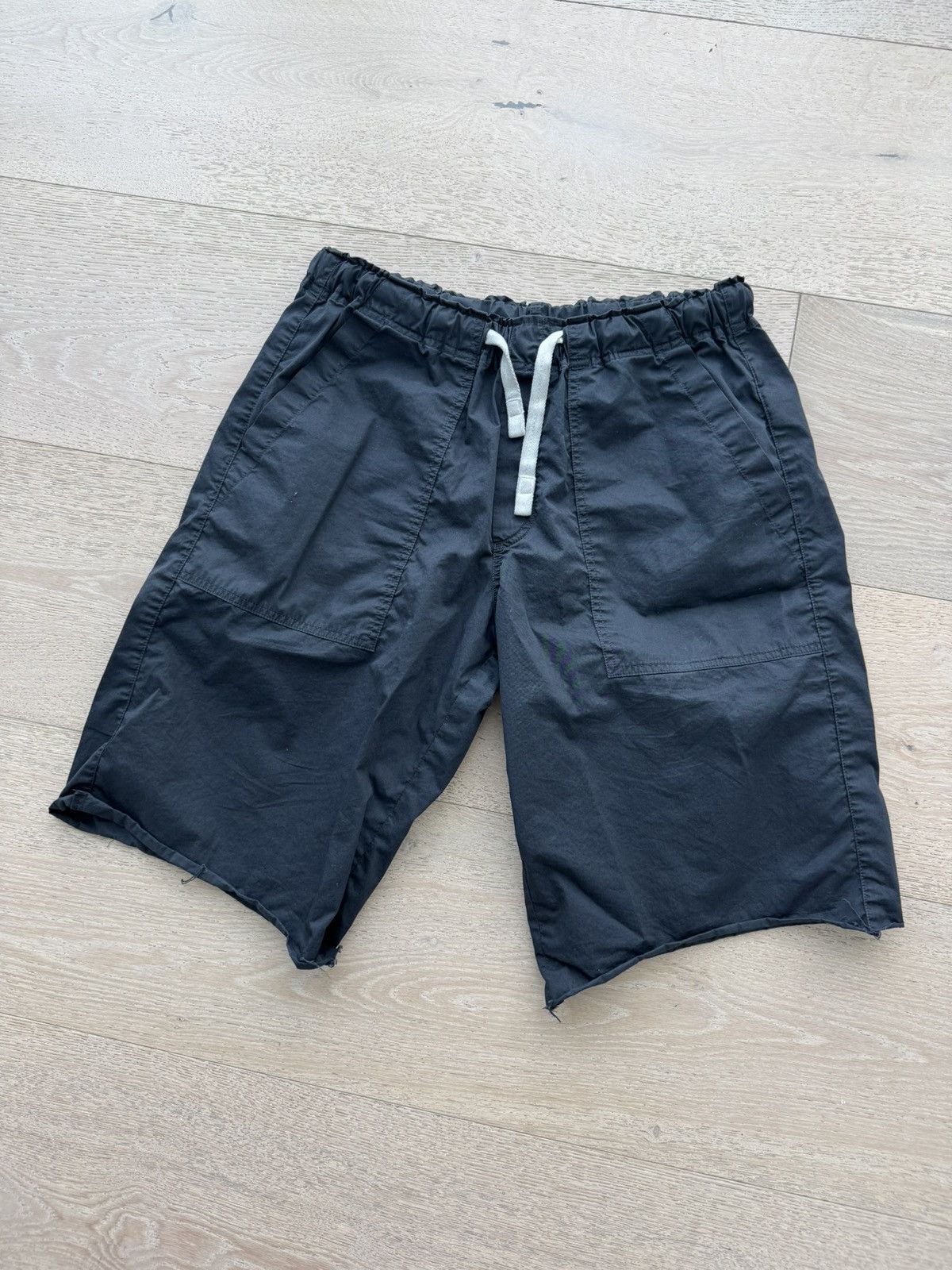 Palm angels back logo cut off shorts