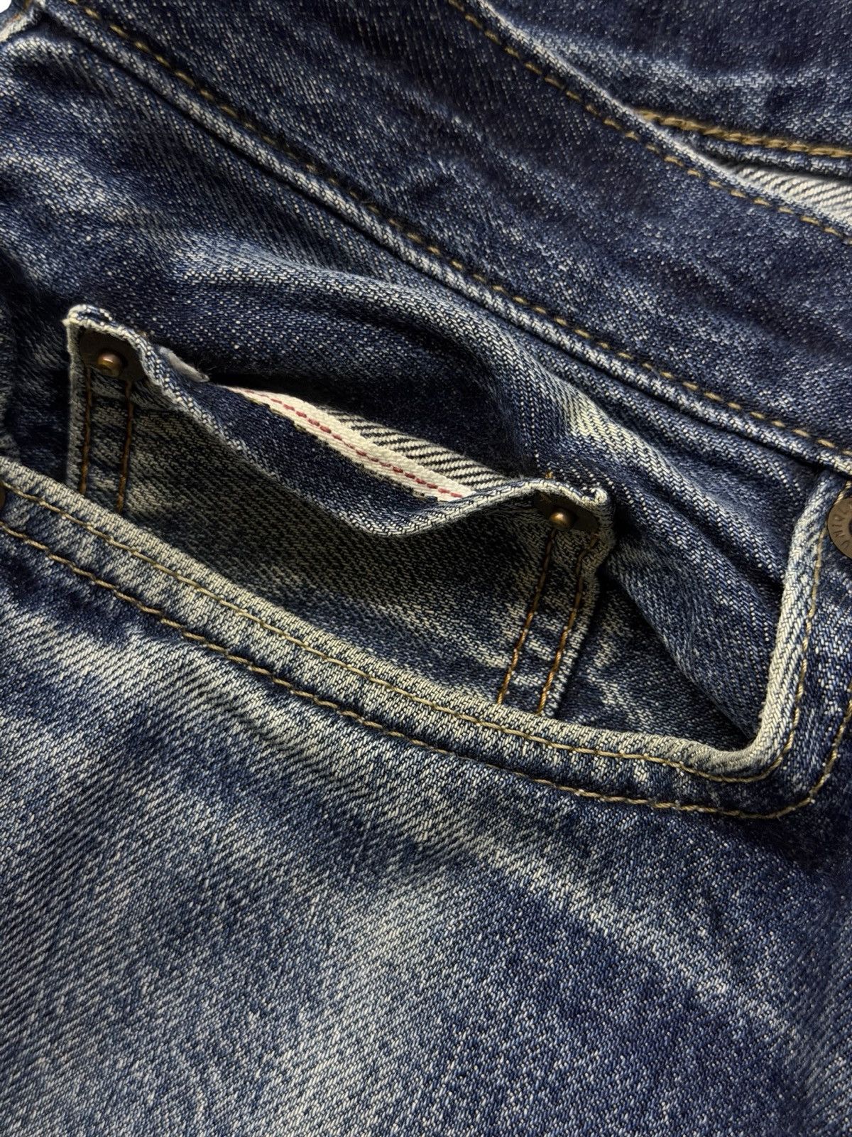 Uniqlo Vintage Uniqlo Japanese Selvedge Denim Jeans | W34 Size US 34 / EU 50 - 9 Thumbnail