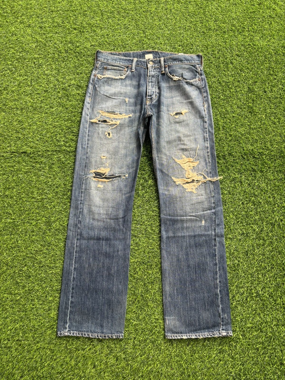 Polo Ralph Lauren Distressed Denim Polo Ralph Lauren Jeans Size US 32 / EU 48 - 4 Thumbnail