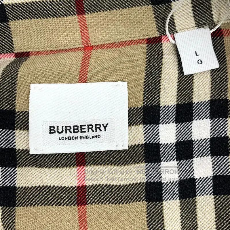 Burberry Burberry Brown Plaid Short Sleeve Shirt. Size L / US 10 / IT 46 - 5 Thumbnail