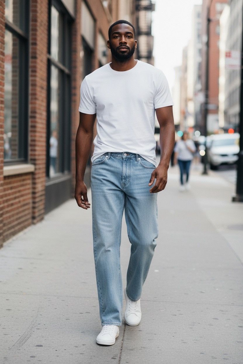MNML MNML Straight Everyday Denim Light Wash Brand New w/ Tags Size US 38 / EU 54 - 1 Thumbnail