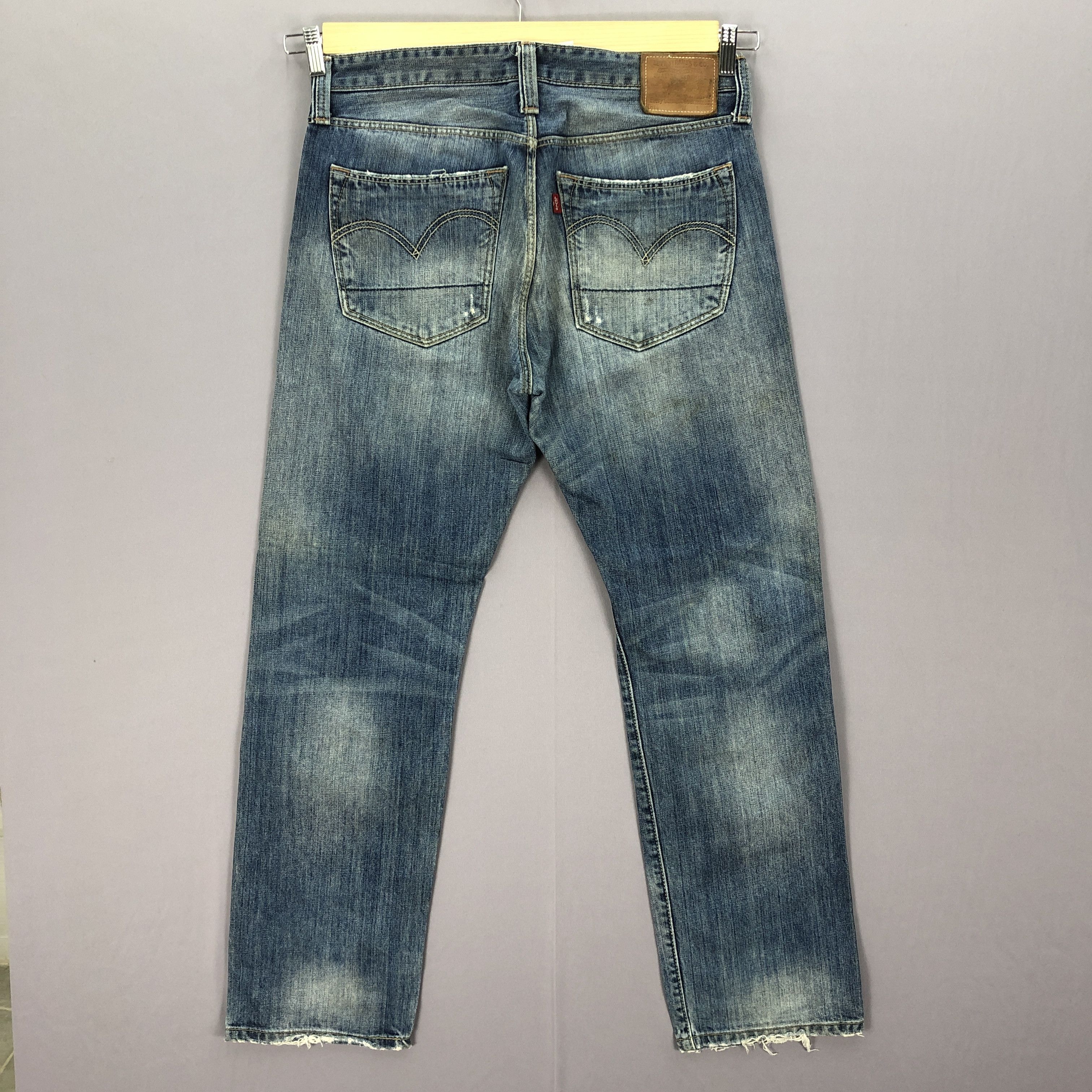 Jean Vintage Levis 550 Patchwork Distressed Jeans Levi's Denim Size US 34 / EU 50 - 2 Thumbnail