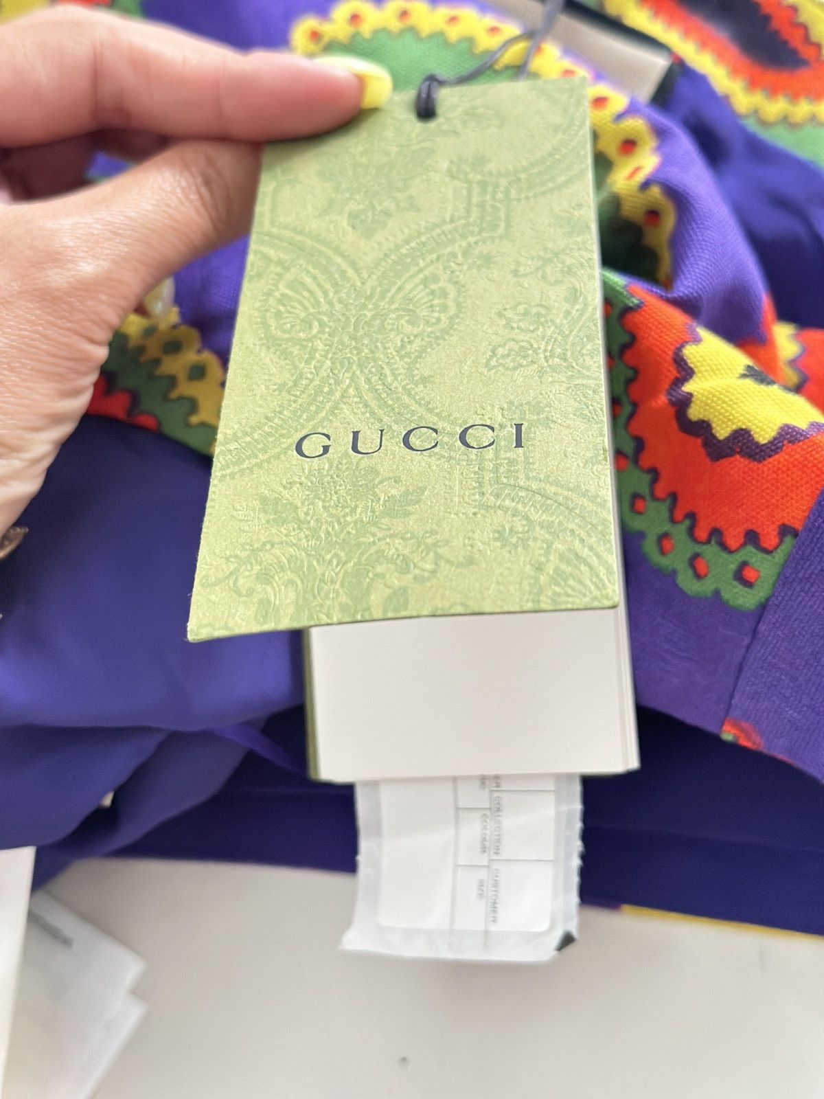 Gucci NWT Authentic Gucci paisley one shoulder women croptop/IT38 Size XS / US 0-2 / IT 36-38 - 8 Thumbnail