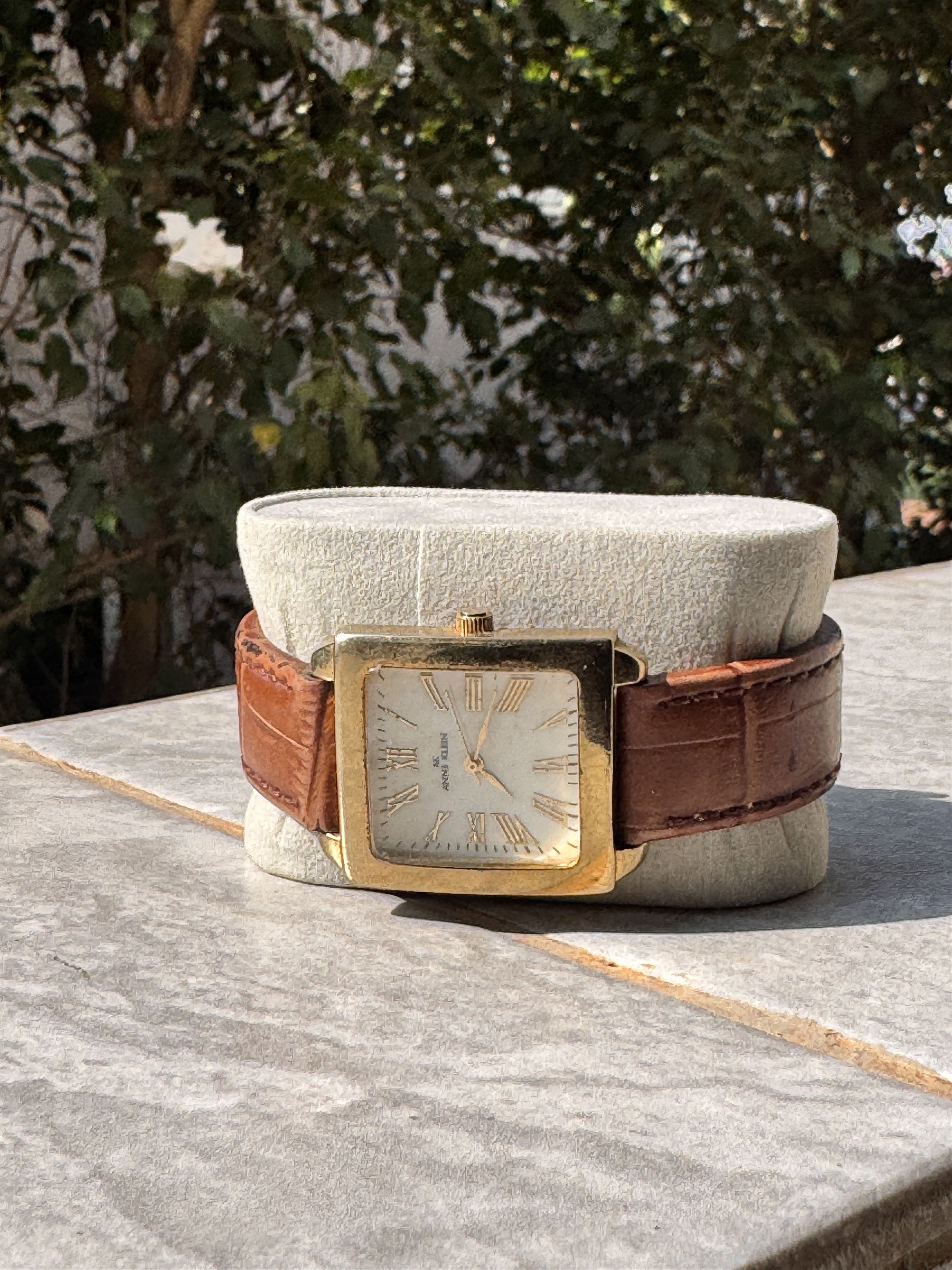 Anne Klein Anne Klein gold tone vintage square watching Size ONE SIZE - 1 Thumbnail