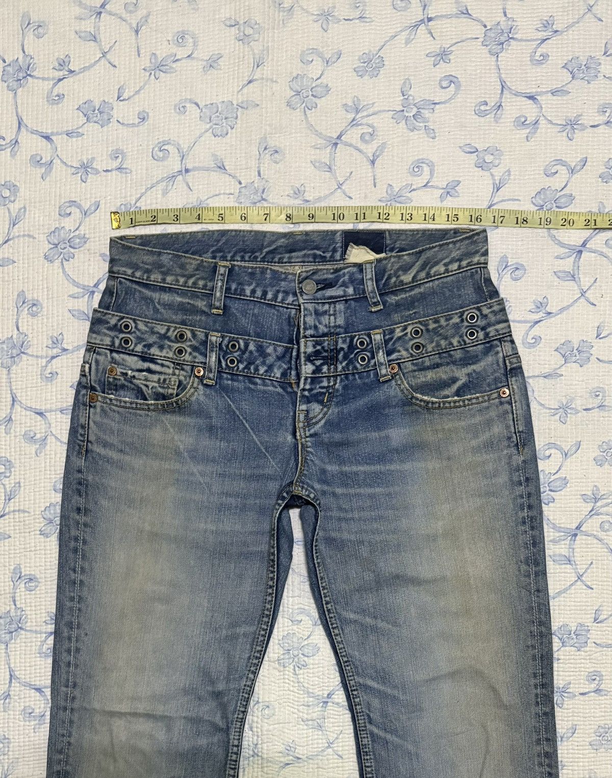 Japanese Brand Japanese Antgauge Double Waist Jeans Streetwear Denim Size US 31 - 3 Thumbnail