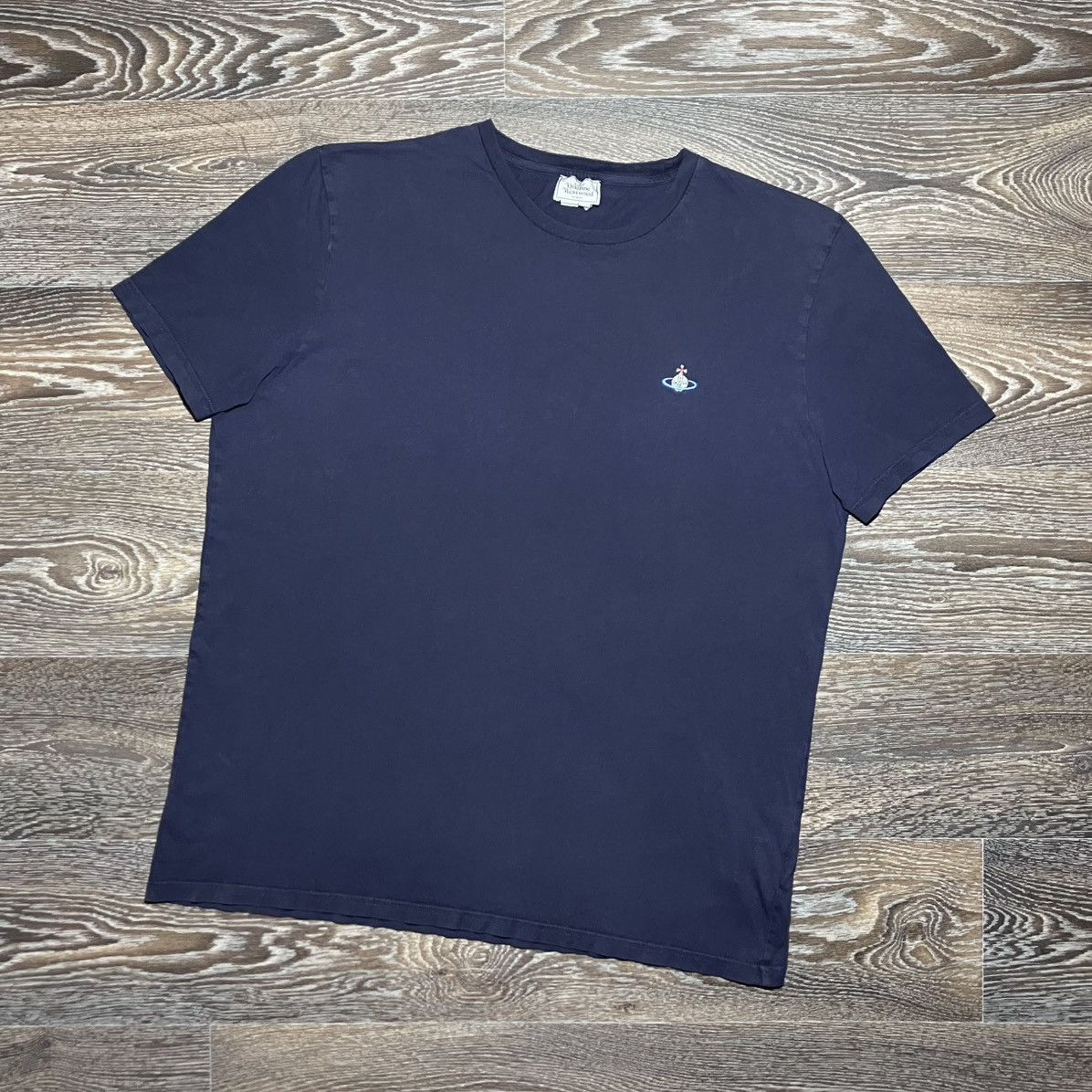 Vivienne Westwood VIVIENNE WESTWOOD Big Orb Custom Hand Painted Logo T-shirt Size US XL / EU 56 / 4 - 2 Thumbnail