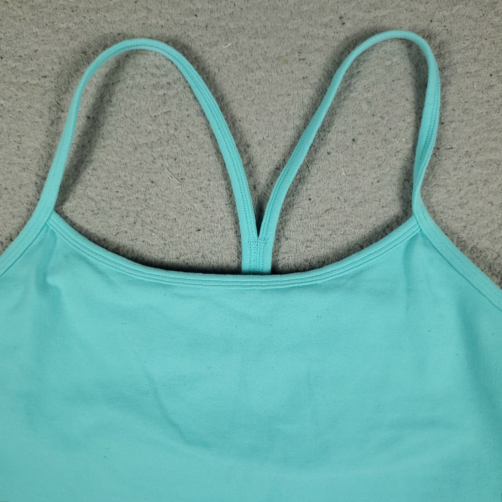 Lululemon Lululemon Tank Top Womens 10 Turquoise Striped Sleeveless Pullover Round Neck Activewear Casual Size L / US 10 / IT 46 - 2 Thumbnail