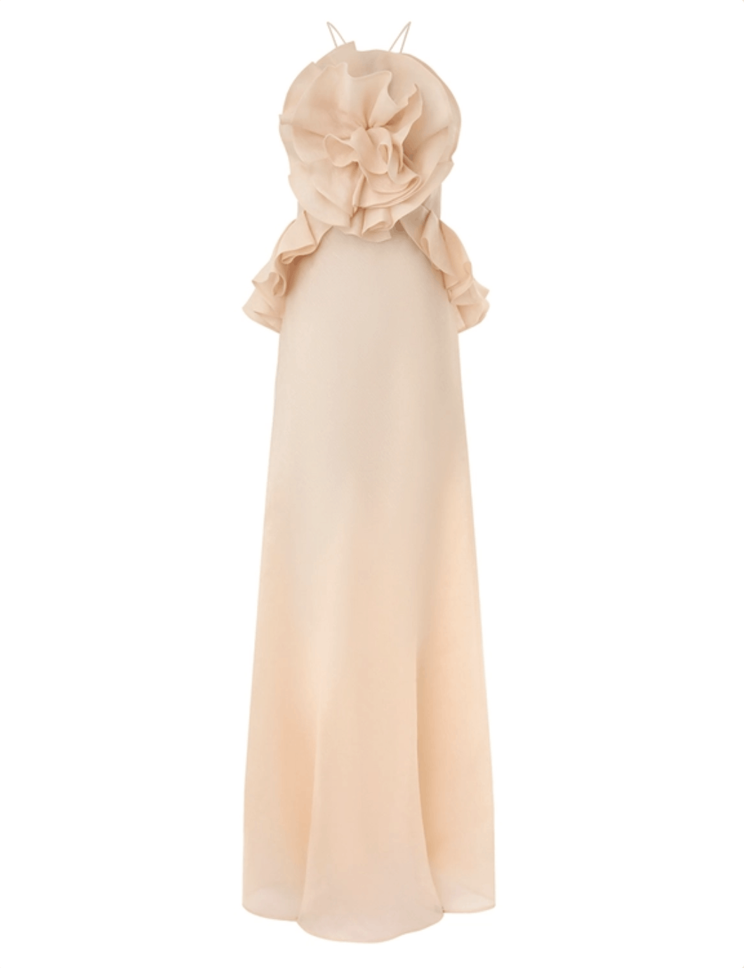 saffron maxi dress Saffron Silk Maxi Dress → Juliet Dunn London