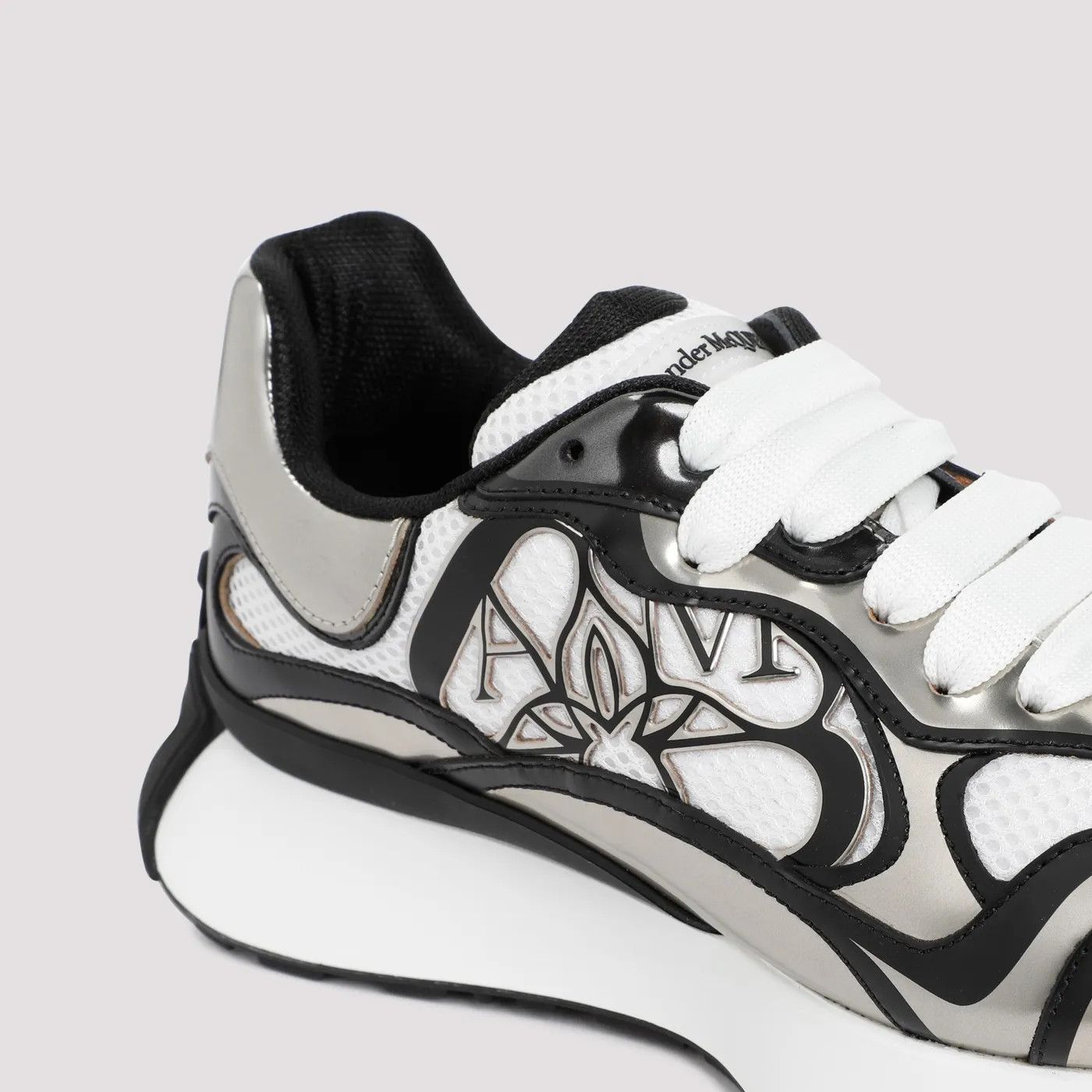 Alexander McQueen o1w1db10725 Sprint Runner in White/Multicolor Size US 9.5 / EU 42-43 - 4 Thumbnail