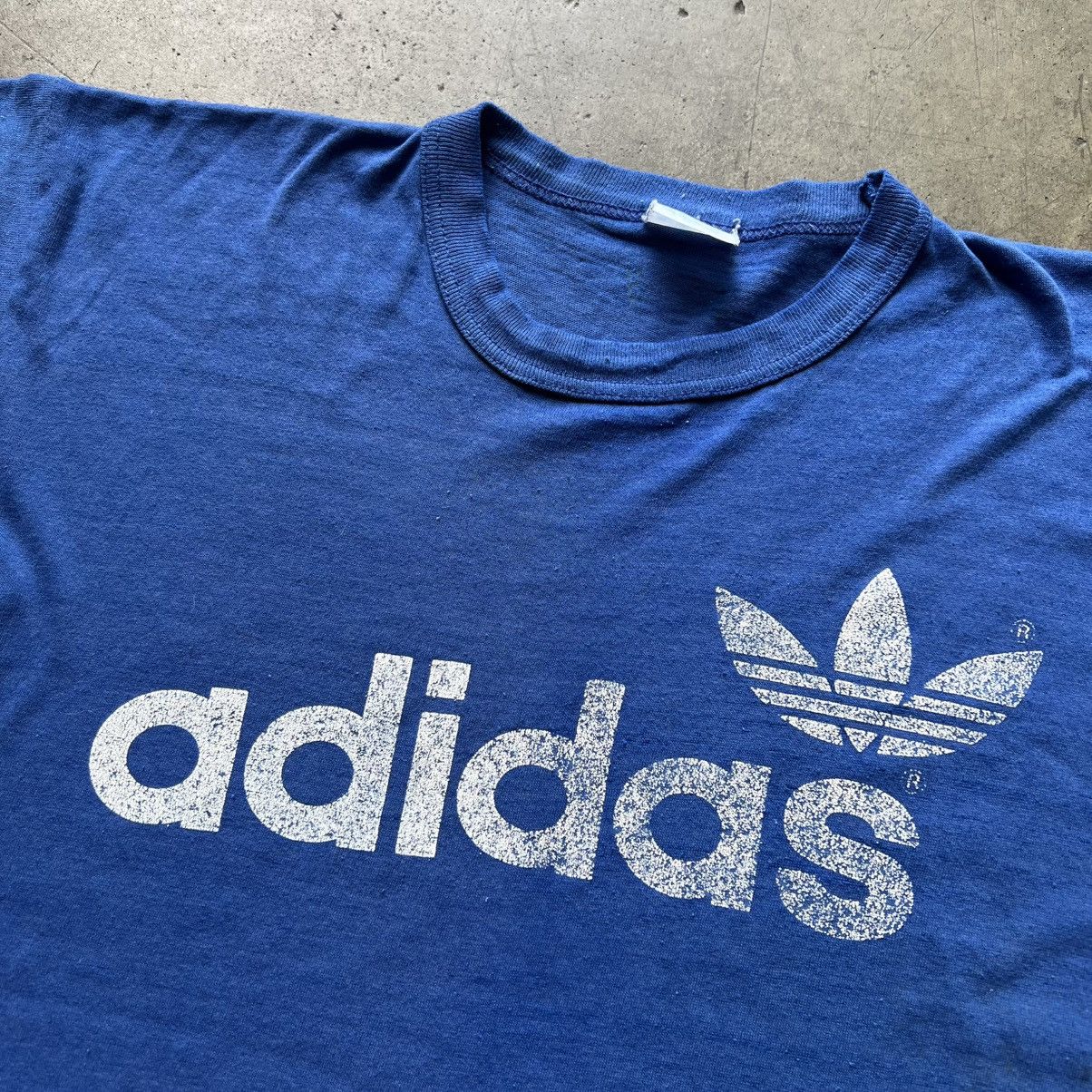 Adidas × Vintage VTG ‘70s Adidas Trefoil Tee Shirt Size US S / EU 44-46 / 1 - 5 Thumbnail