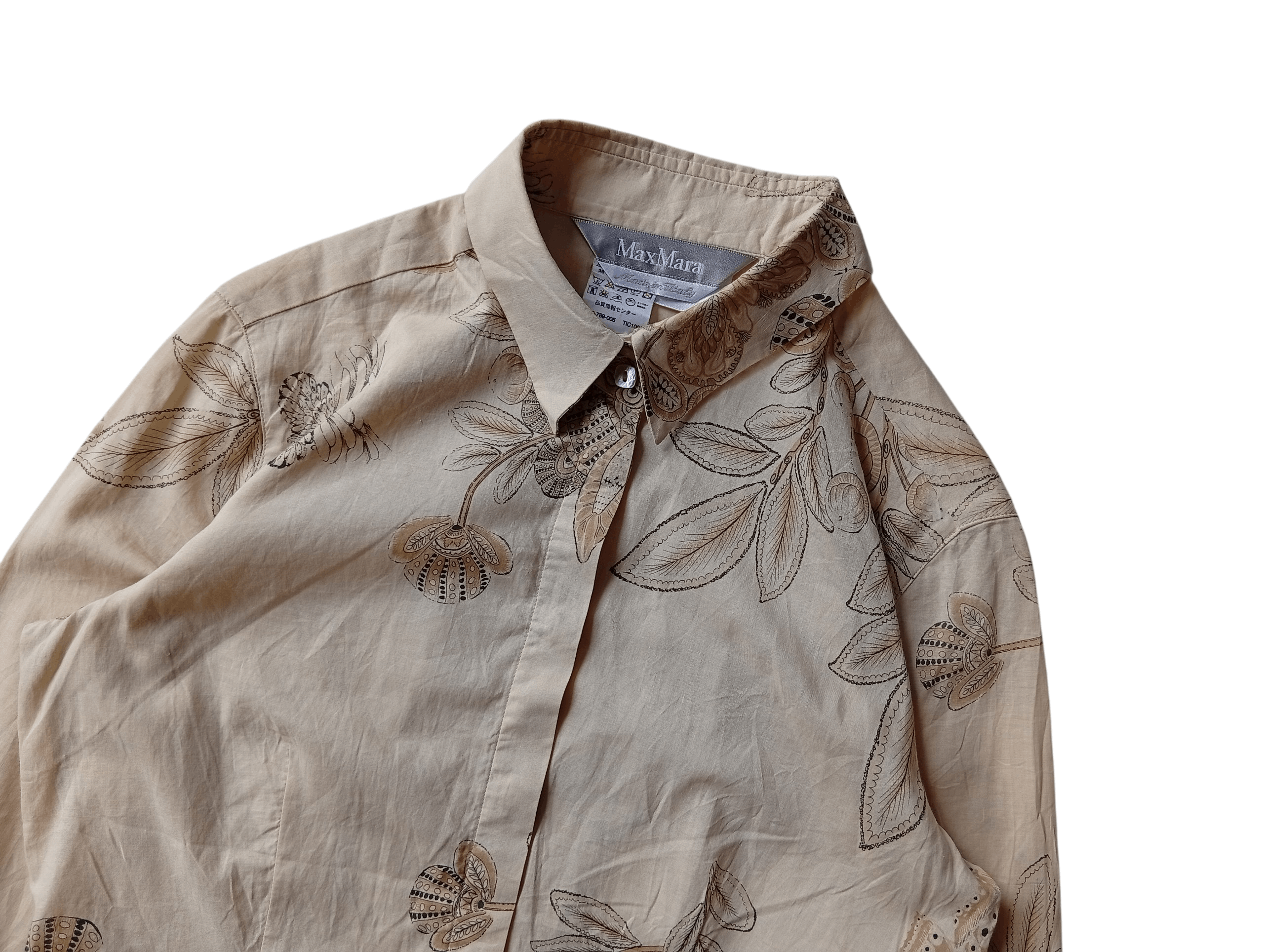 Max Mara Max Mara floral shirt Size S / US 4 / IT 40 - 2 Thumbnail