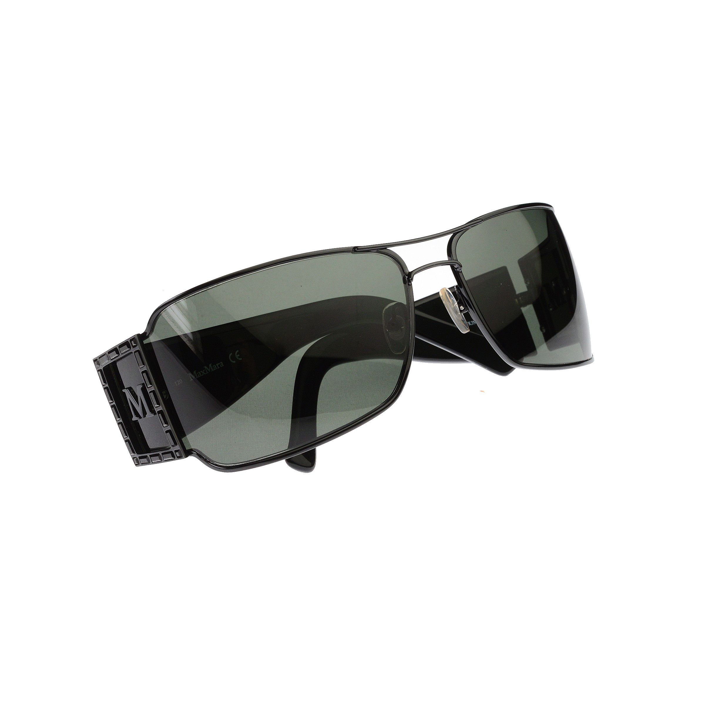Max Mara Max Mara '00s Black Big Logo Oversized Sunglasses Size ONE SIZE - 3 Thumbnail