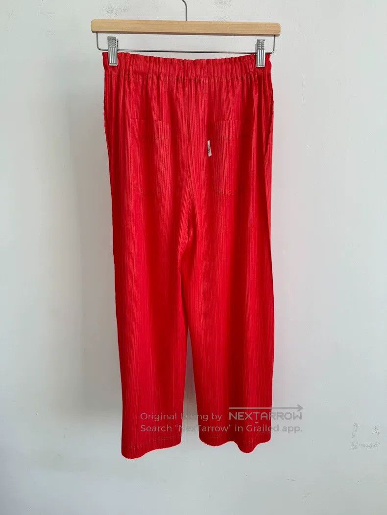 Issey Miyake Issey Miyake size:3 Red Pants Size 22" - 2 Thumbnail
