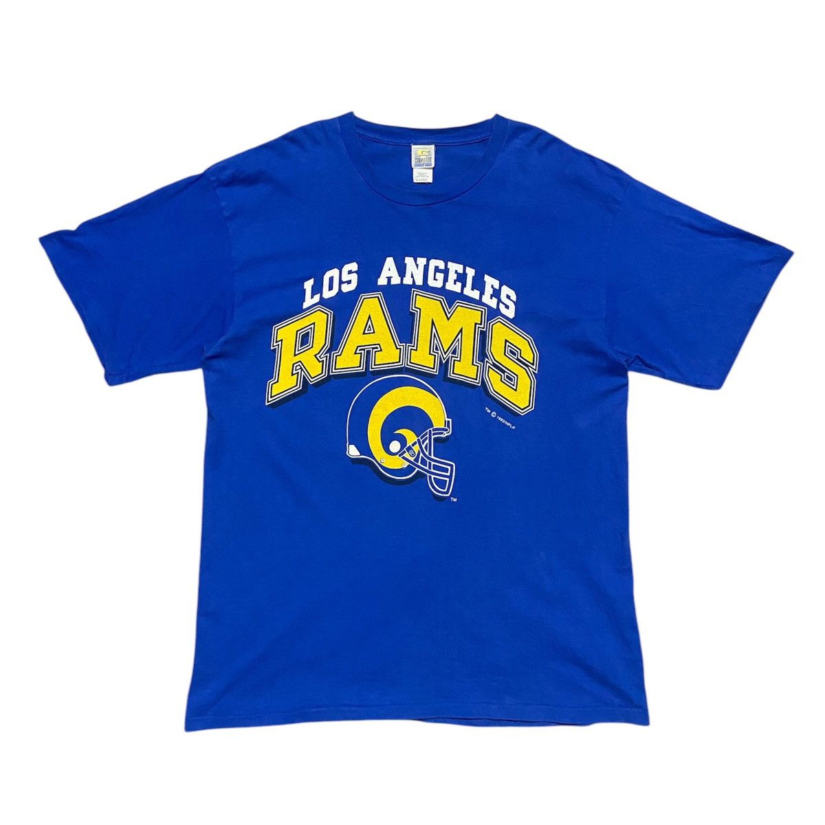 NFL × Vintage Vintage 90s Los Angeles Rams Single Stitch Tshirt Size US XL / EU 56 / 4 - 1 Thumbnail