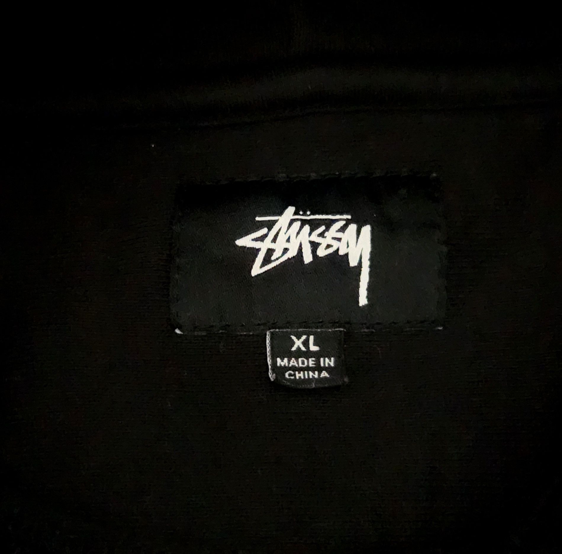 Stussy Stussy Stock Spellout Logo Hoodie Black Embroidered Men's XL Size US XL / EU 56 / 4 - 6 Thumbnail