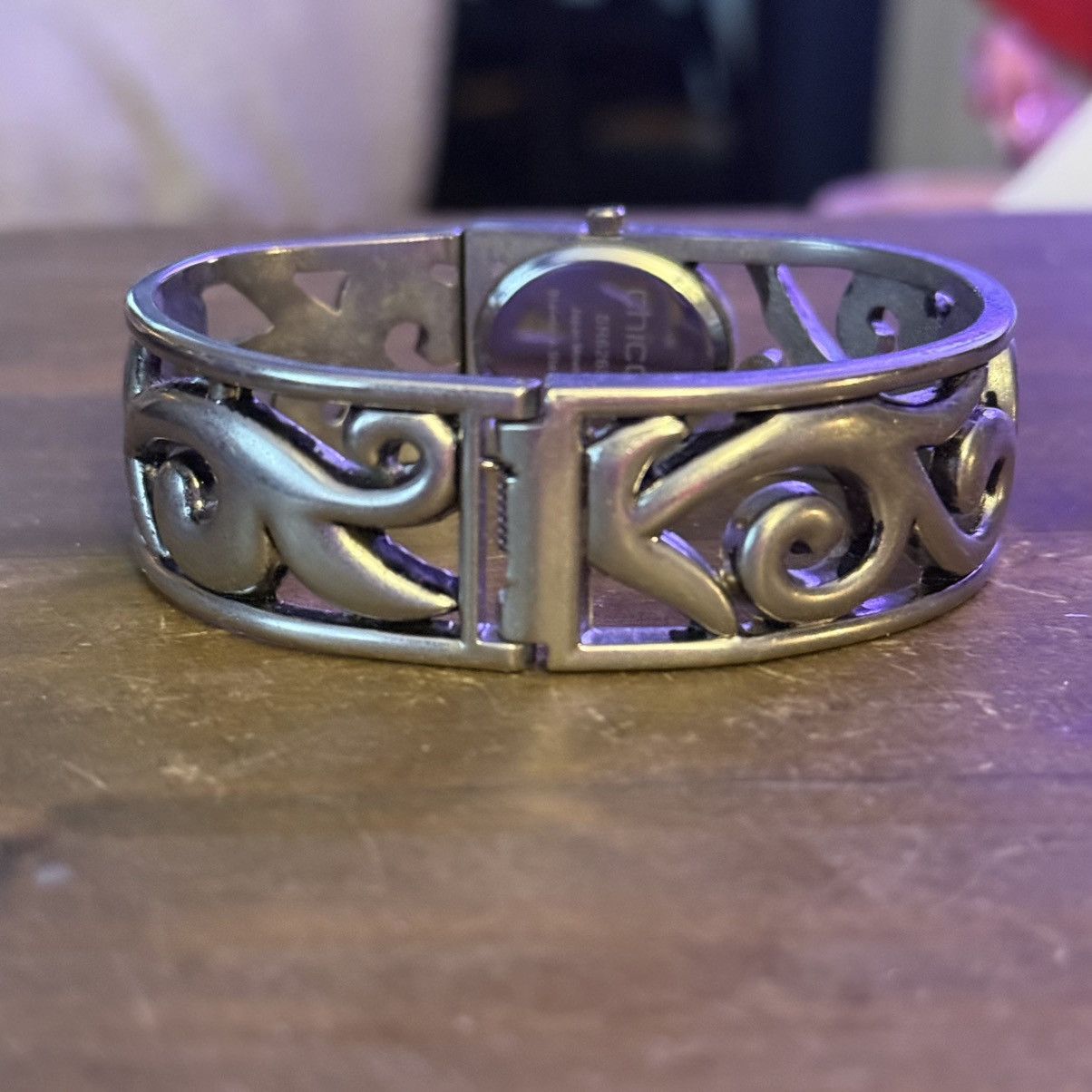 Chicos Chico’s silver tone filigree bangle bracelet watch Size ONE SIZE - 7 Thumbnail