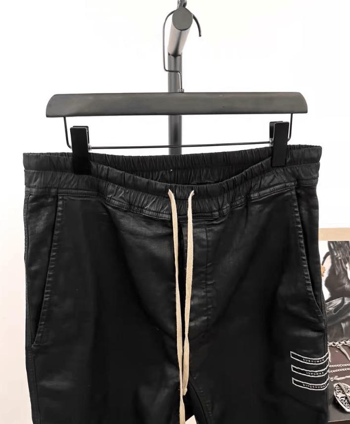 Rick Owens Rick Owens DRKSHDW Wax Coated Cropped Pants K35 Size US 33 - 7 Thumbnail