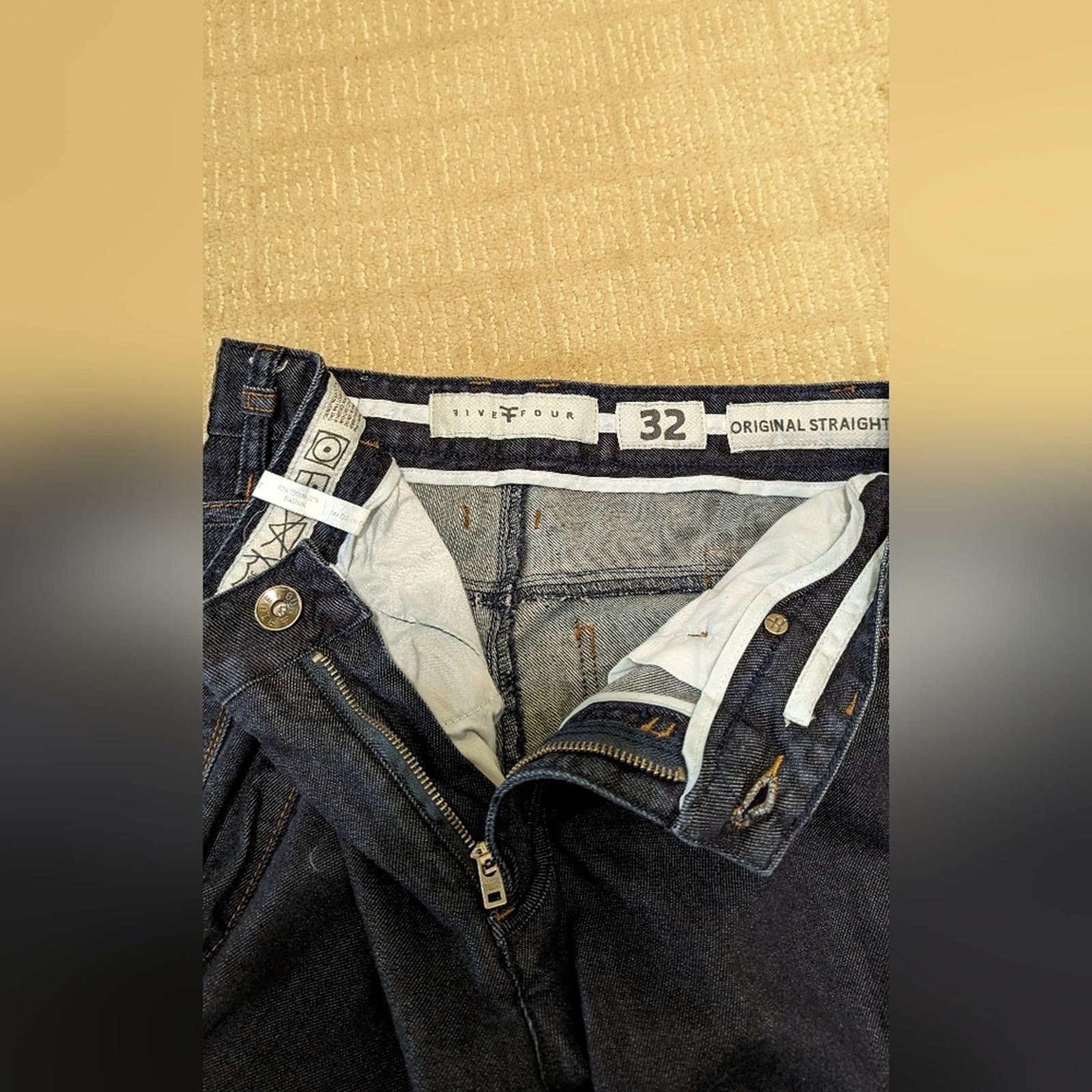 Five Four Men's five four original straight jeans waist 32, inseam 28 Size US 32 / EU 48 - 3 Thumbnail
