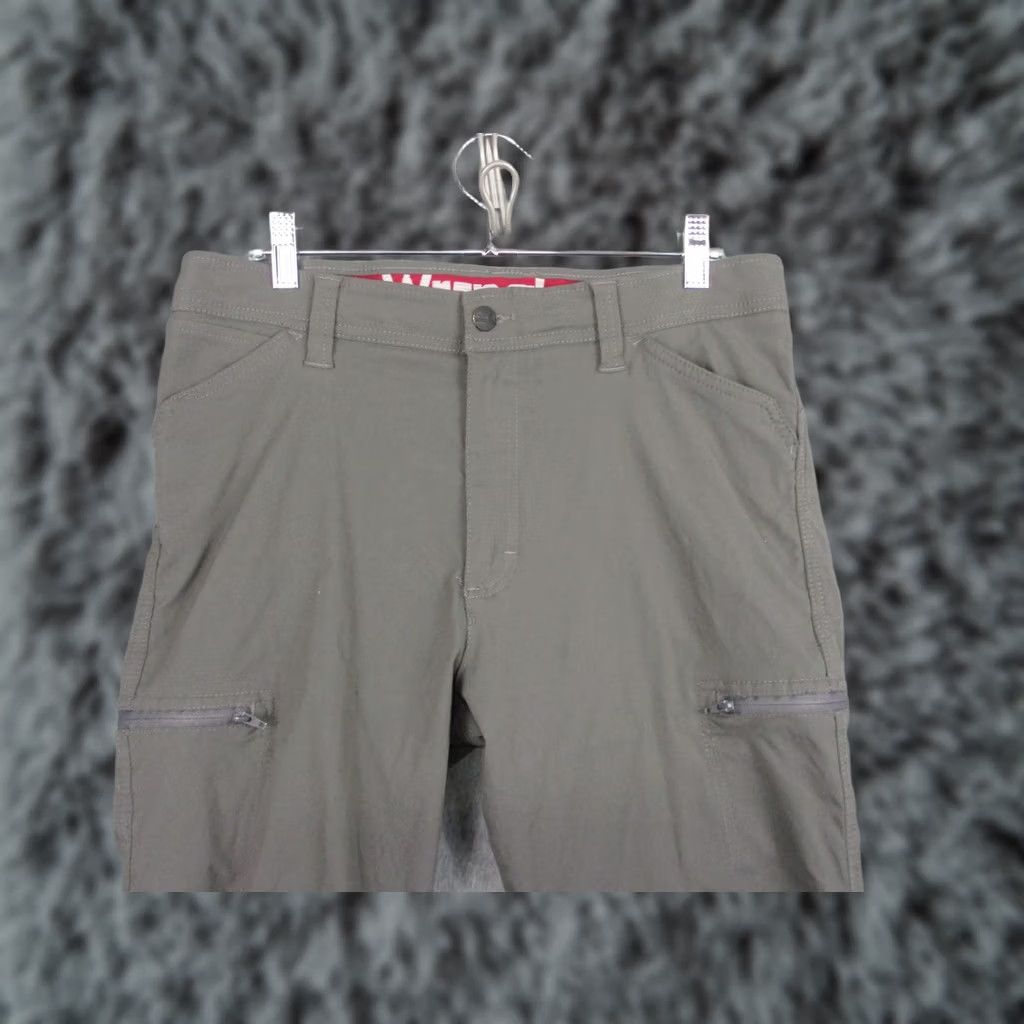 Vintage Pants Mens 34x31 Gray Cargo Nylon Stretch Hiking Outdoor Zip Pockets Travel Size US 34 / EU 50 - 1 Thumbnail