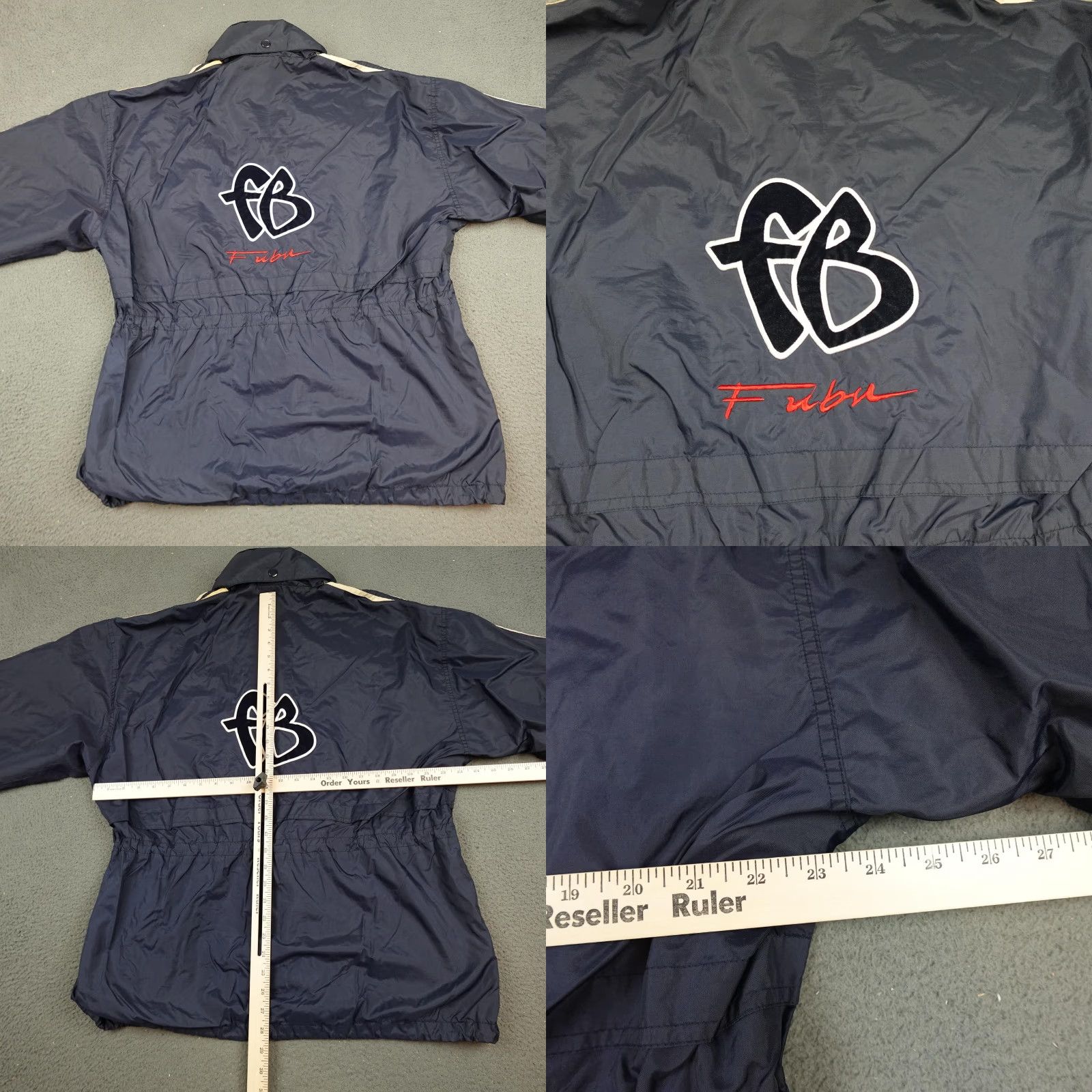 Fubu VINTAGE FUBU Jacket Mens L Blue Windbreaker 90s Streetwear FB Logo Zip Front Pockets Embroidered Size US L / EU 52-54 / 3 - 8 Thumbnail