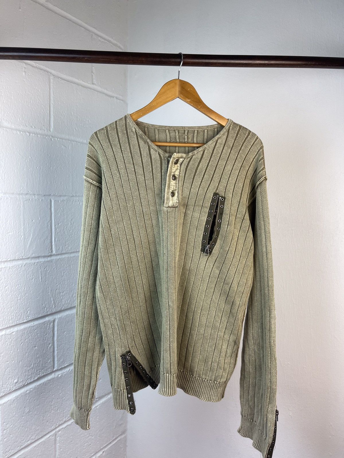 If Six Was Nine Japanese brand Zip Patch Knit . Size US L / EU 52-54 / 3 - 4 Thumbnail