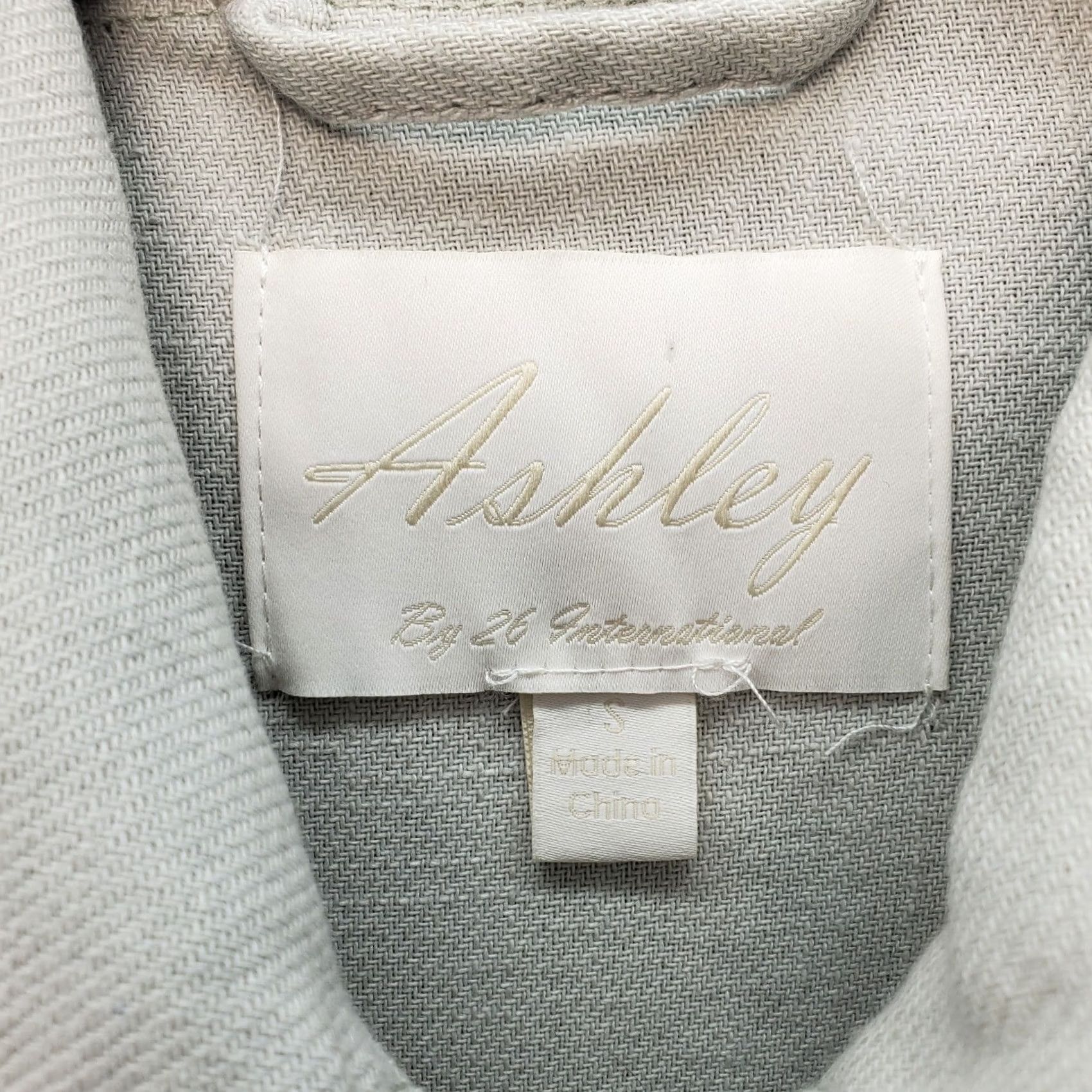 Vintage Ashley Shirt Mens S Gray Long Sleeve Button-Up Collar Pocket Hat? Size US S / EU 44-46 / 1 - 6 Thumbnail