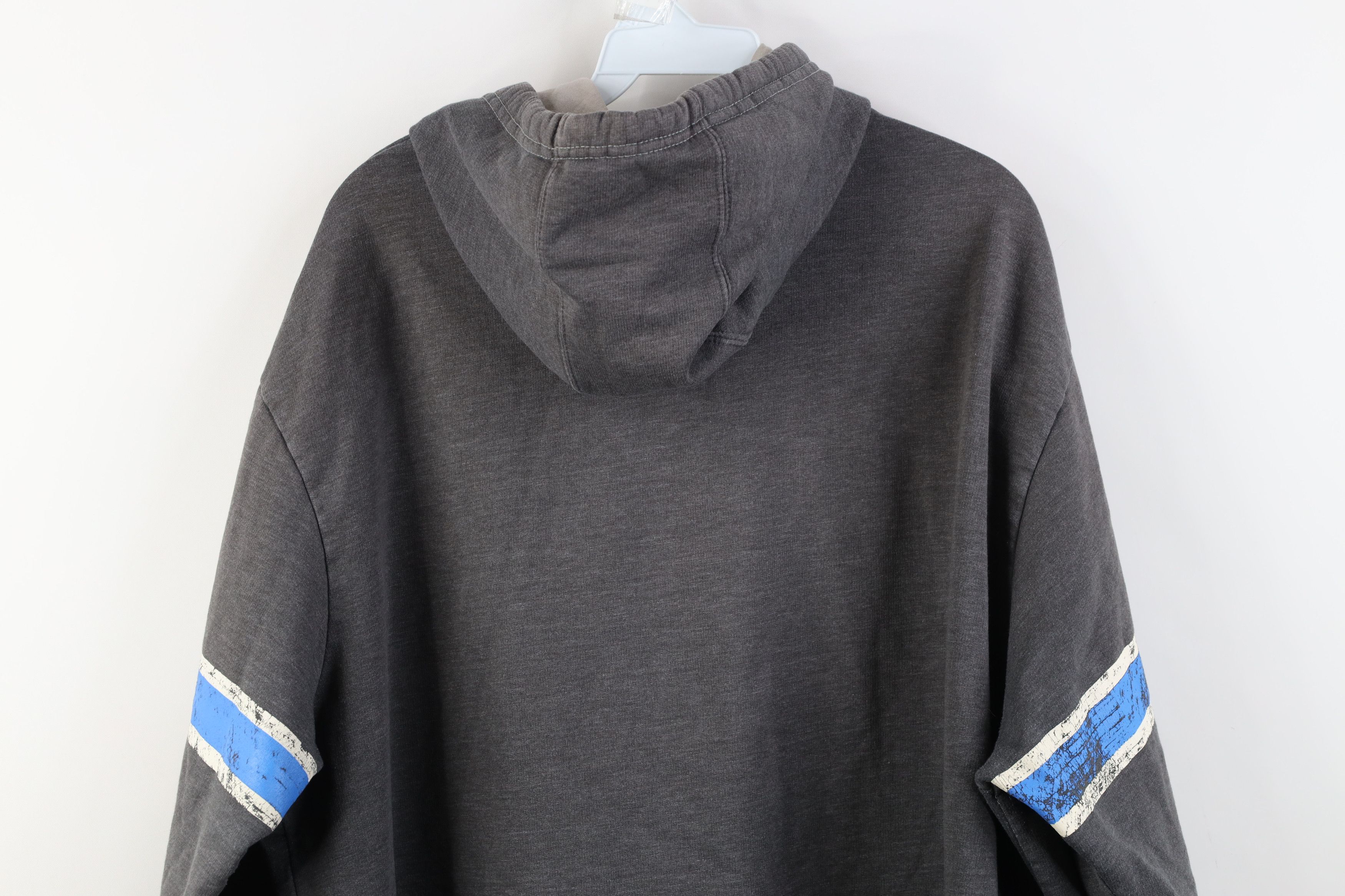 Vintage Vintage Y2K NFL Spell Out Detroit Lions Football Hoodie Gray Size XXL / US 16-18 / IT 52-54 - 15 Thumbnail