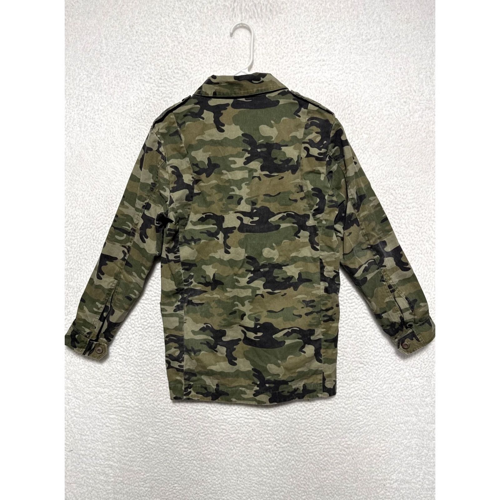 Vintage Young & Reckless Military Jacket Mens M Green Camouflage Full Zip Pockets Canvas Workwear Casual Size US M / EU 48-50 / 2 - 4 Thumbnail