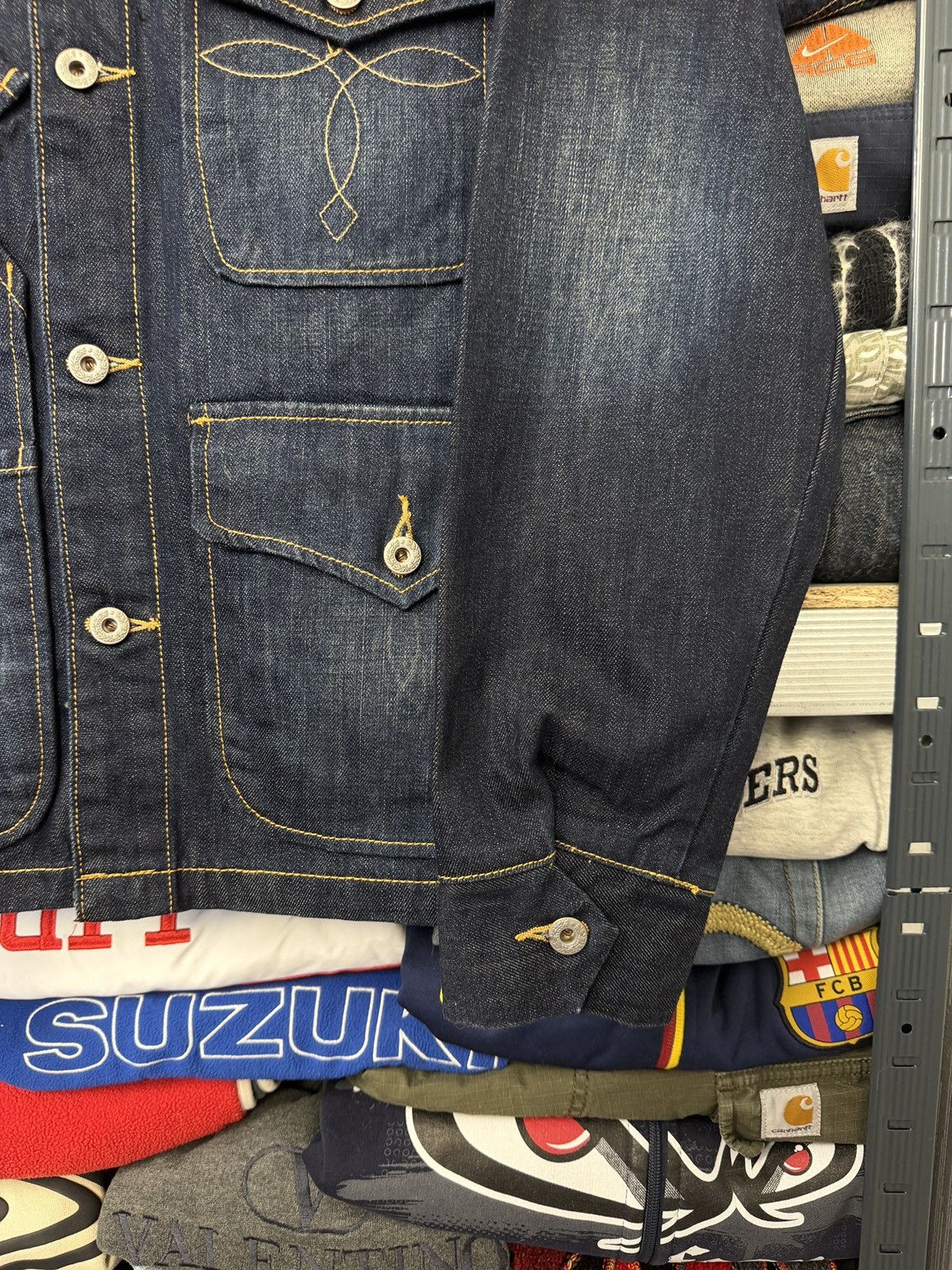 RRL Ralph Lauren RRL Double RL Denim Washed Truck Jacket Size US M / EU 48-50 / 2 - 5 Thumbnail