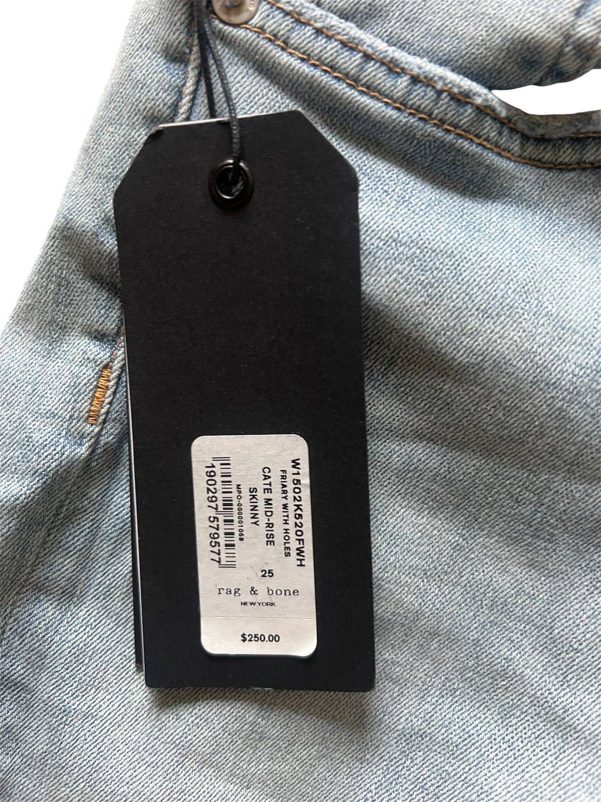 Rag & Bone Rag & Bone Cate Distressed Mid-rise Skinny Jeans | 25 NWT Size 25" / US 0 / IT 36 - 4 Thumbnail