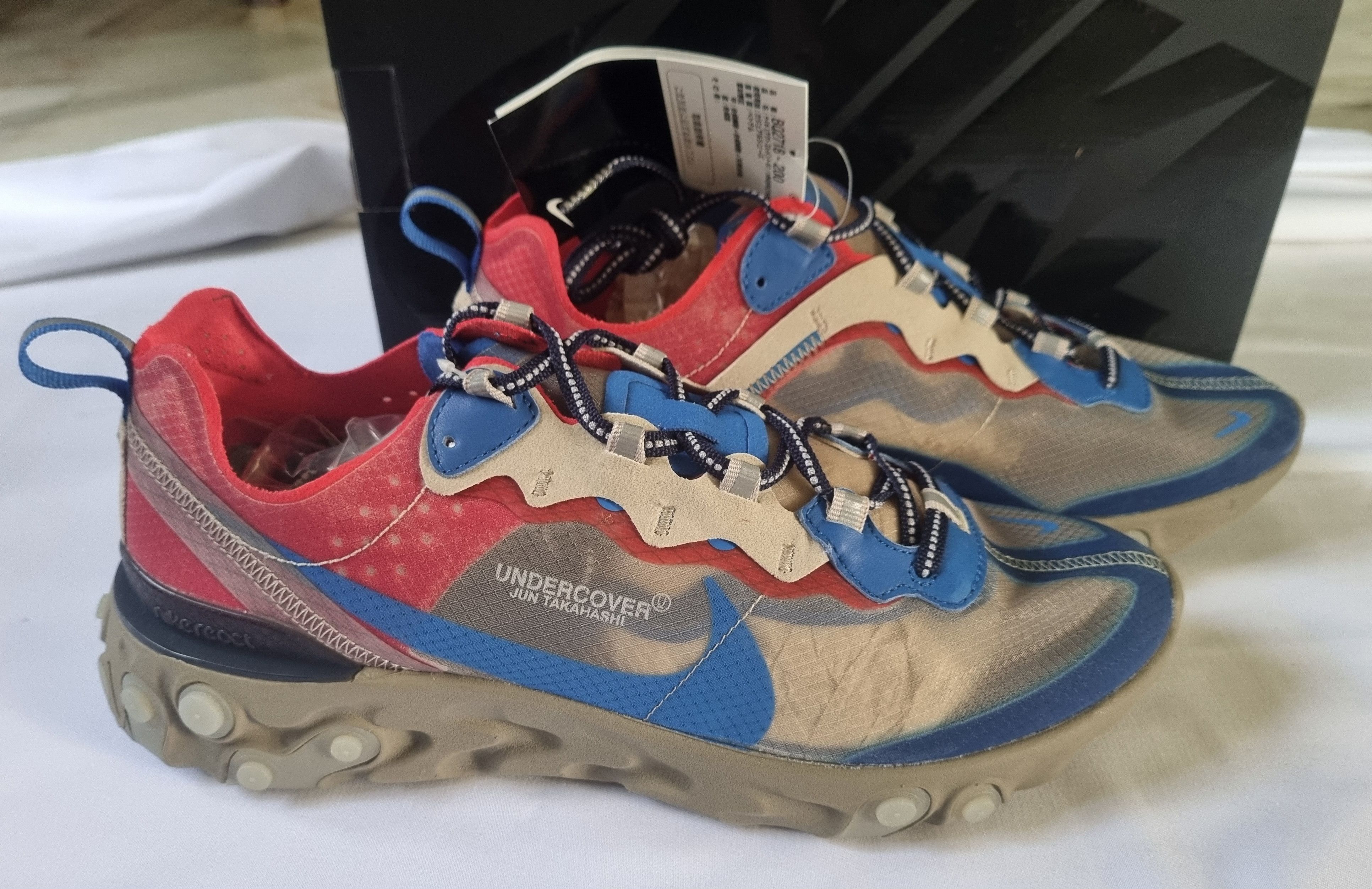 Nike × Undercover Nike React Element 87 X Undercover Light Beige Size US 10 / EU 43 - 14 Thumbnail