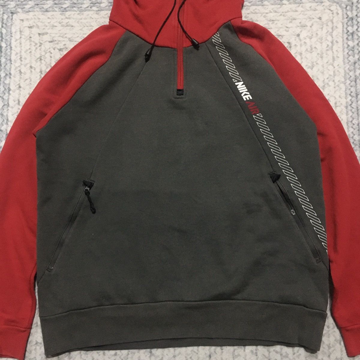 Nike × Nike ACG × Vintage 💥Rare💥 Distressed Vintage Nike Air Halfzipper Hoodies Size US S / EU 44-46 / 1 - 4 Thumbnail