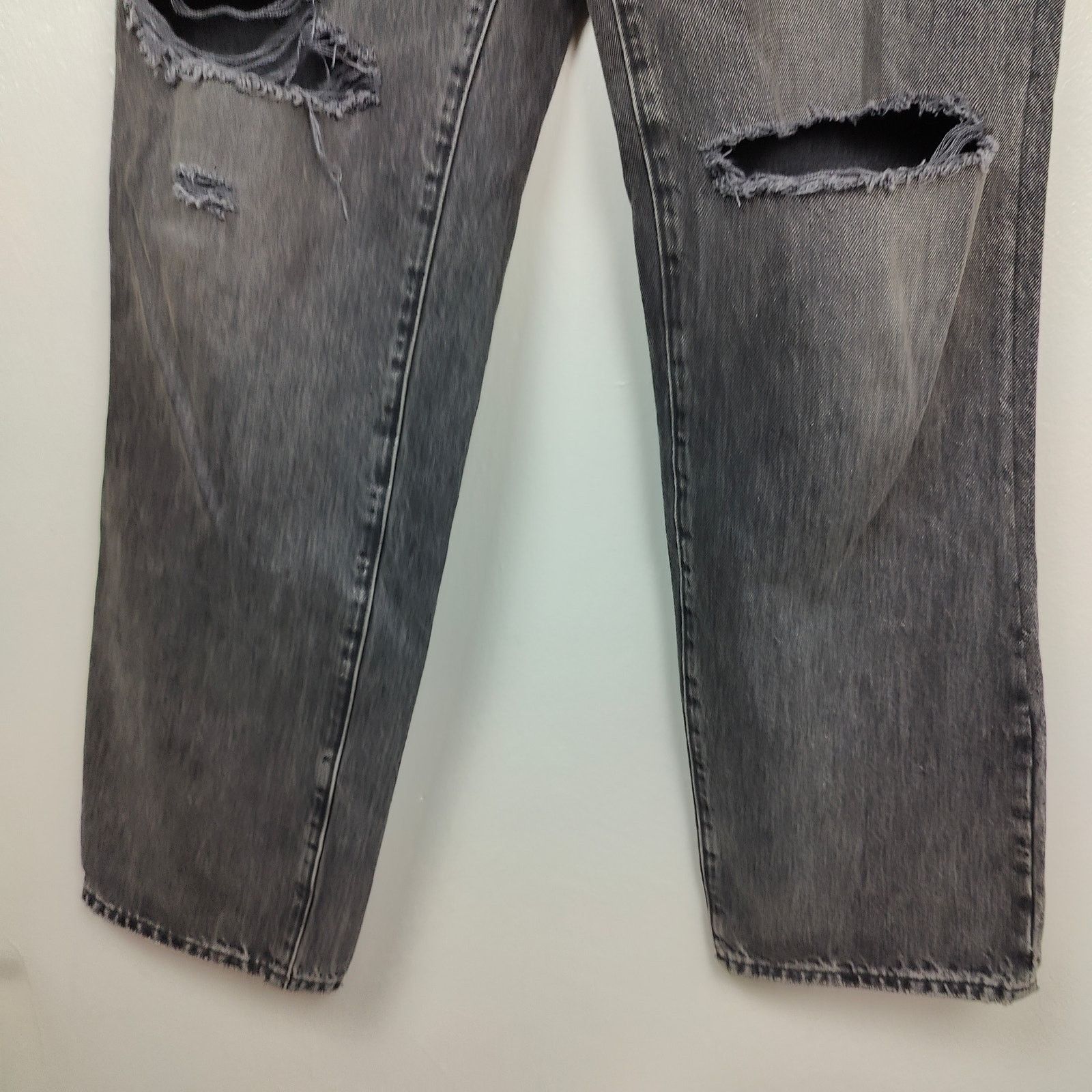 Madewell Madewell Baggy Straight Jeans Womens 26 Charcoal Cavell Wash Size 26" / US 2 / IT 38 - 5 Thumbnail